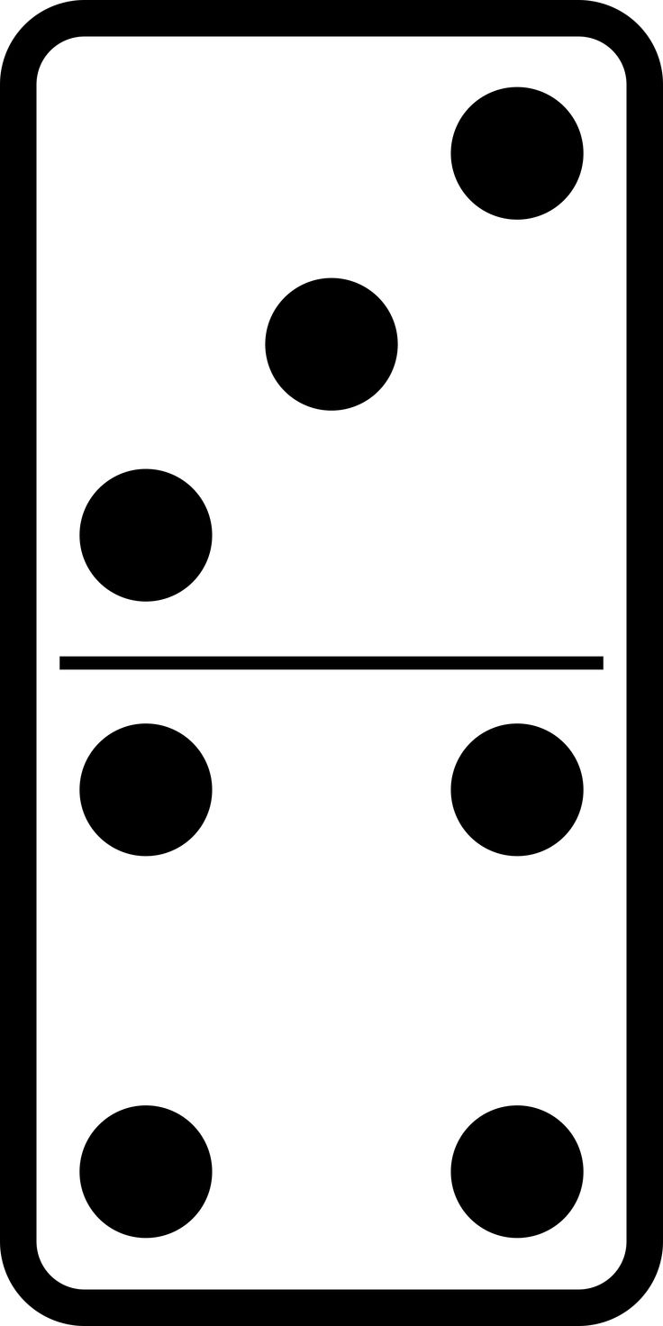 Domino Set 19 Black White Clipart Panda Free Clipart Images