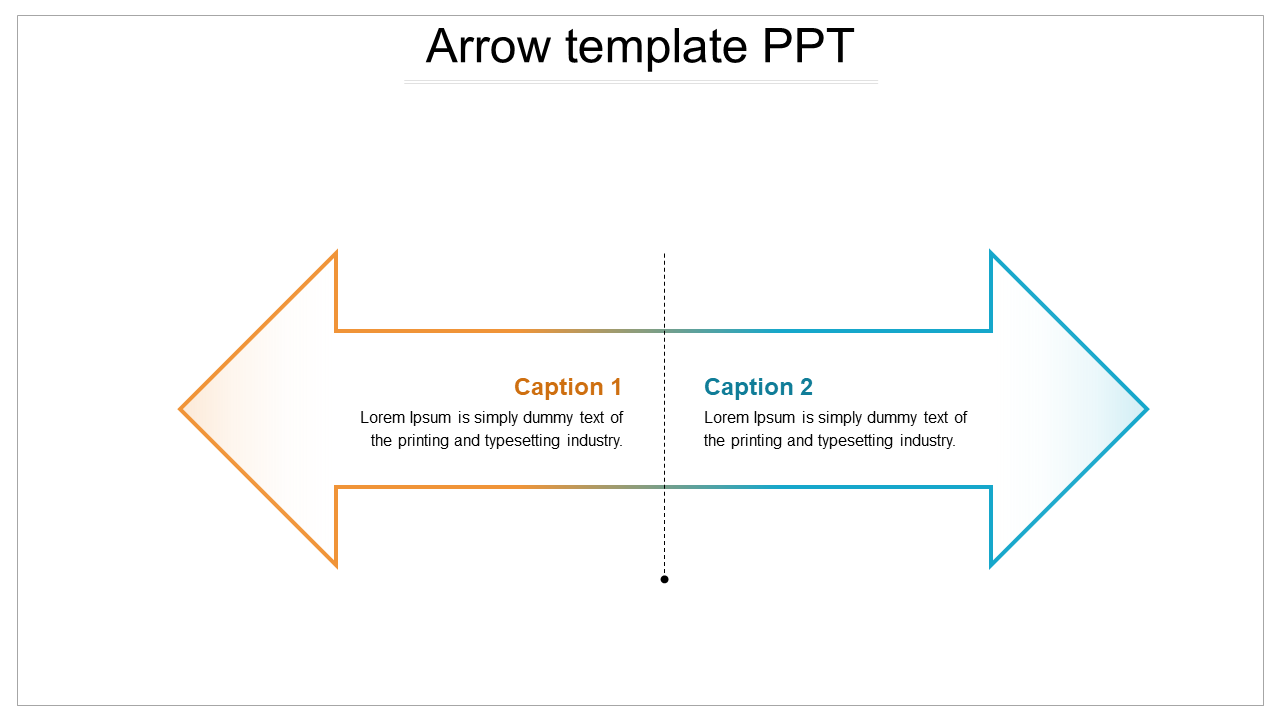 Download Double Side Arrow Template PPT And Google Slides