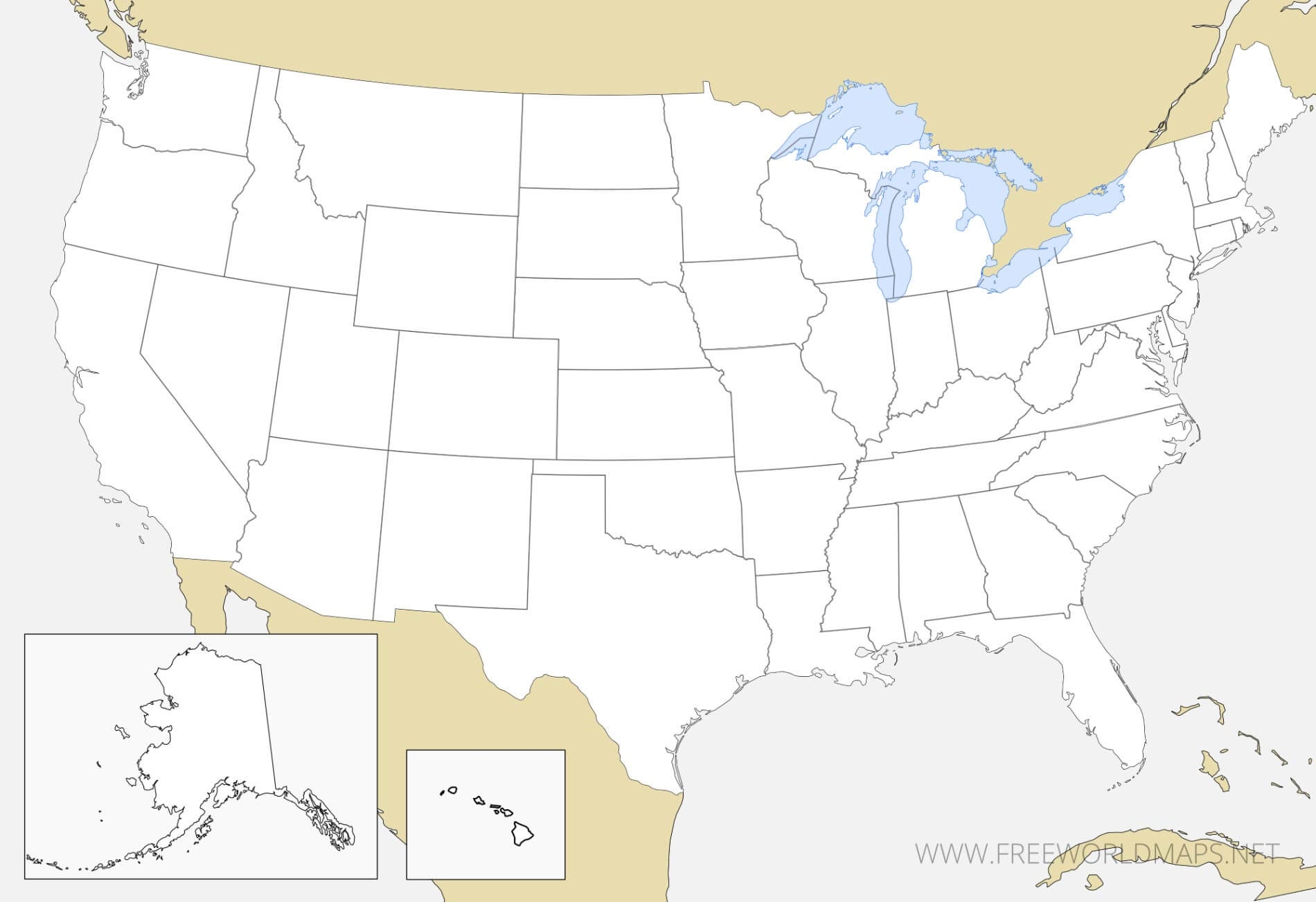 Printable Blank Us Maps