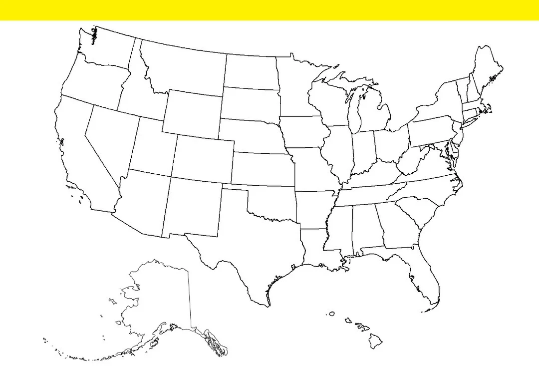 Druckbare Blanko Karte Der USA Perfekt F r Geographieunterricht 