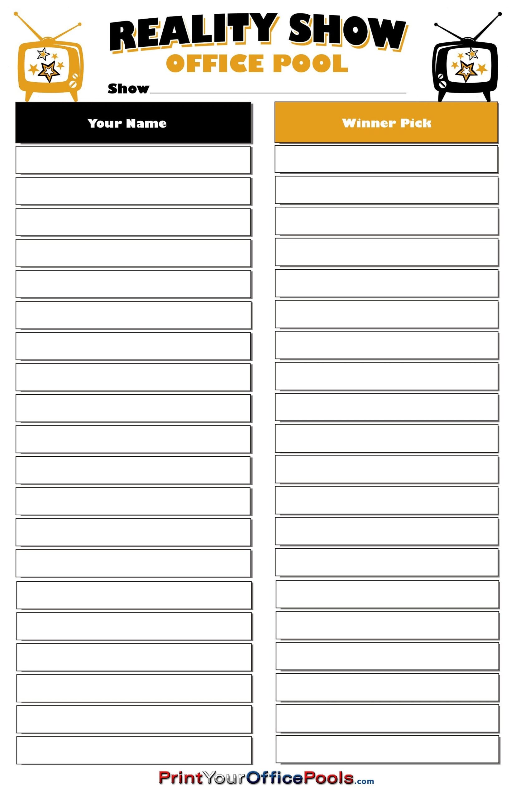 Cbs Printable 2026 Bracket Blank