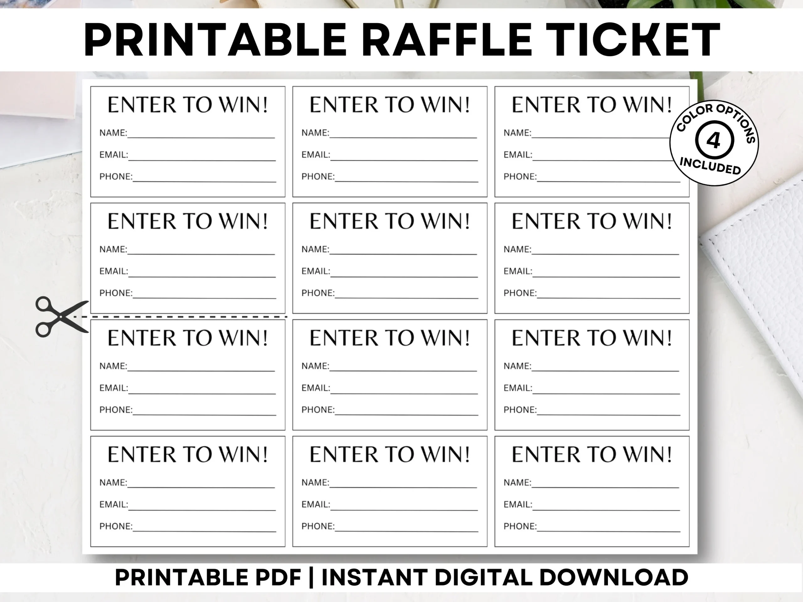 Druckbare Raffle Tickets Geben Sie Ein Um Tickets Zu Gewinnen 