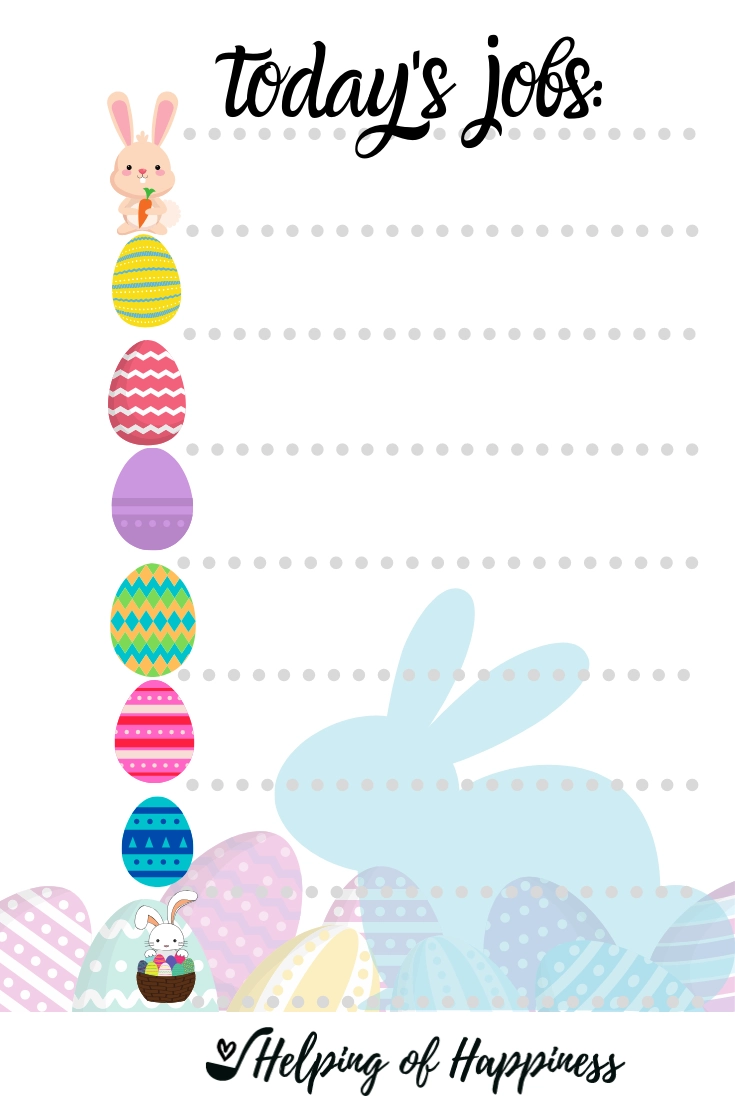 Free Printable Blank Egg Chart