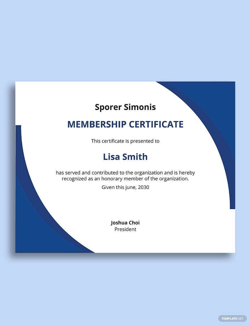 Blank Printable Honorary Member Certificates