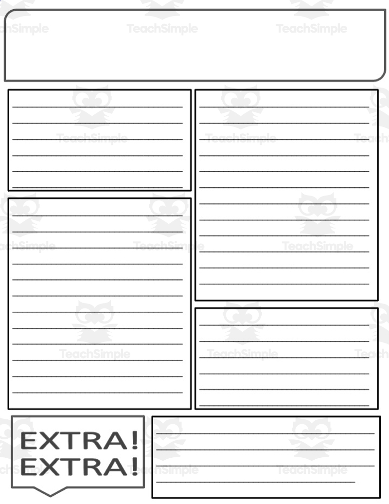 Newspaper Template Blank Printable