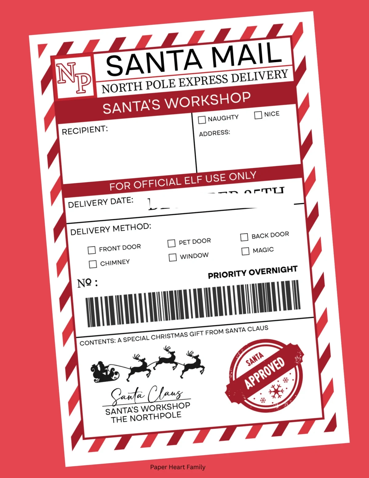 Printable Funny Blank Packaging Label