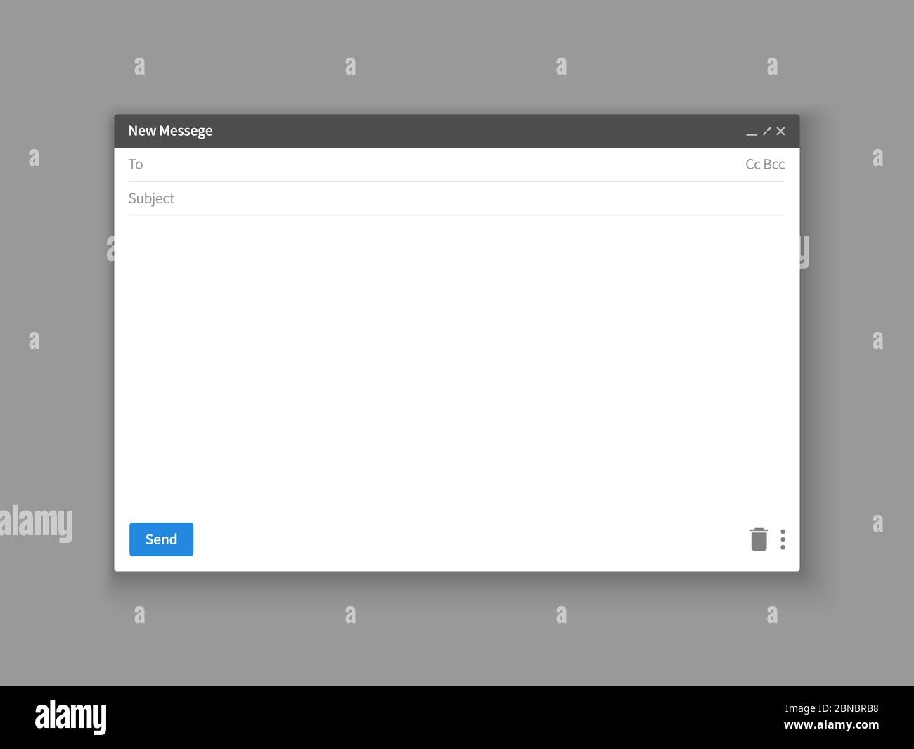 Email Template Blank E mail Browser Window Mail Message Web Page 