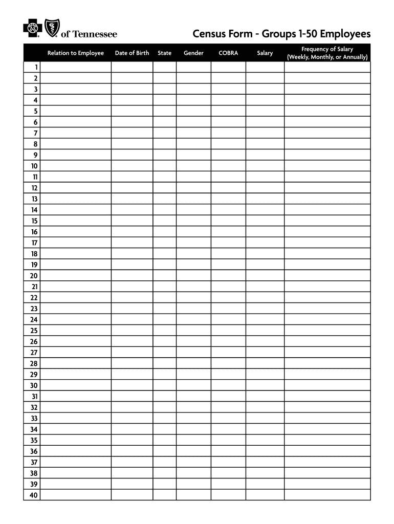 Employee Census Template Fill Out amp Sign Online DocHub