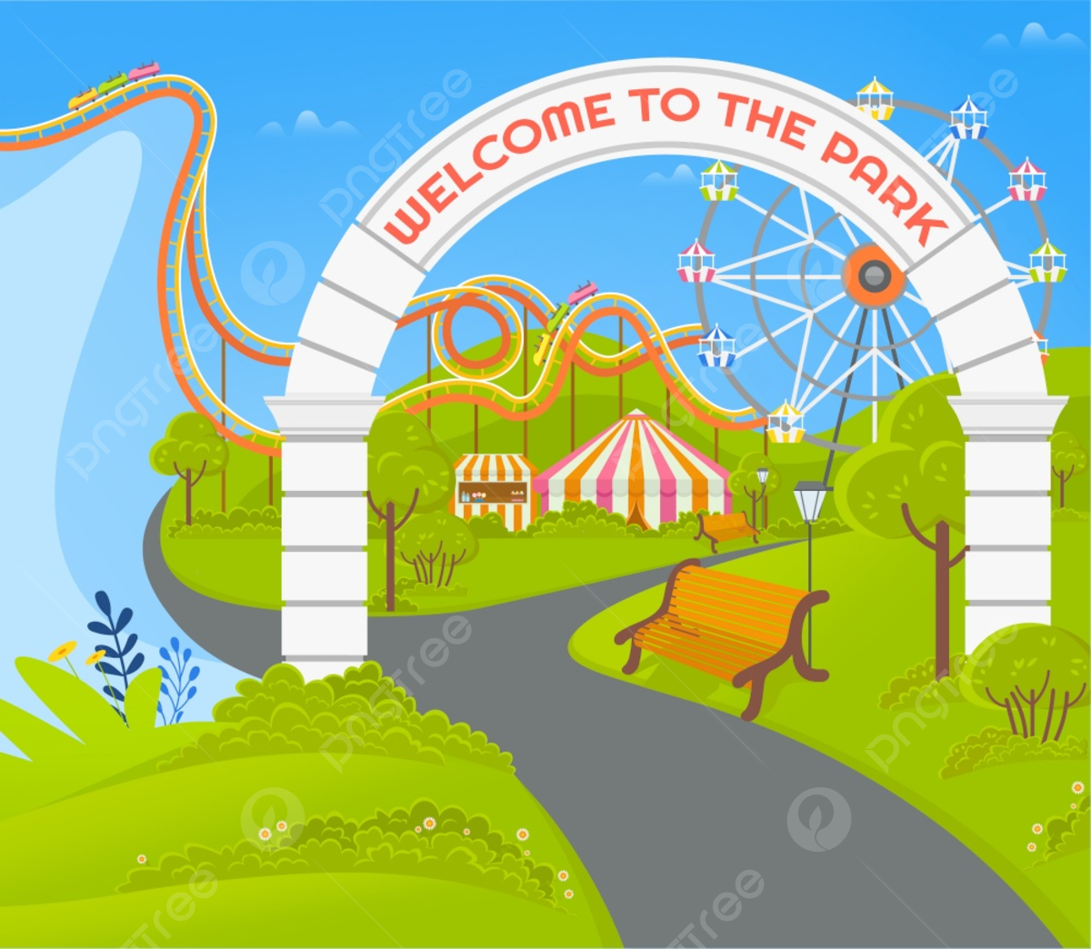 Blank Theme Park Layout Printables