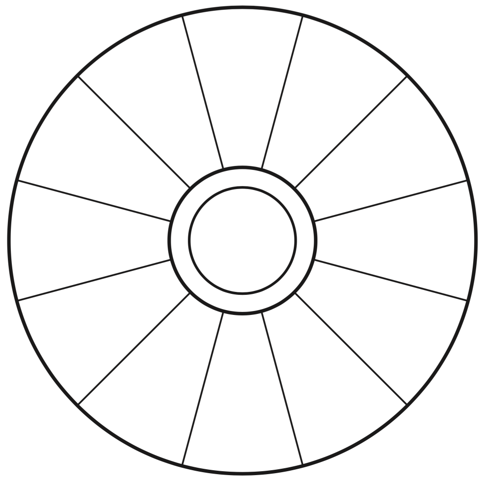 Empty Focus Wheel to Print VortexFocus Worksheets Library