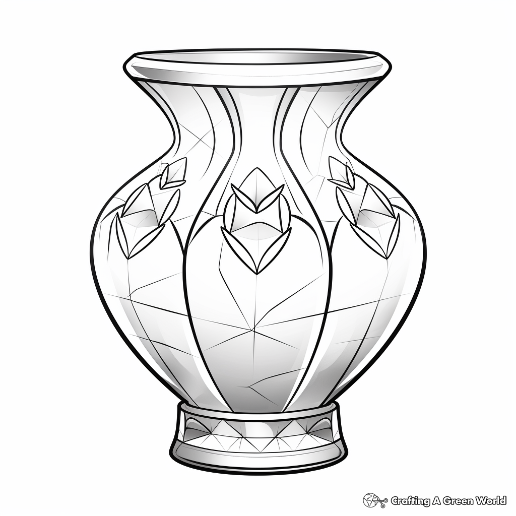 Blank Vase Printable Coloring Sheet
