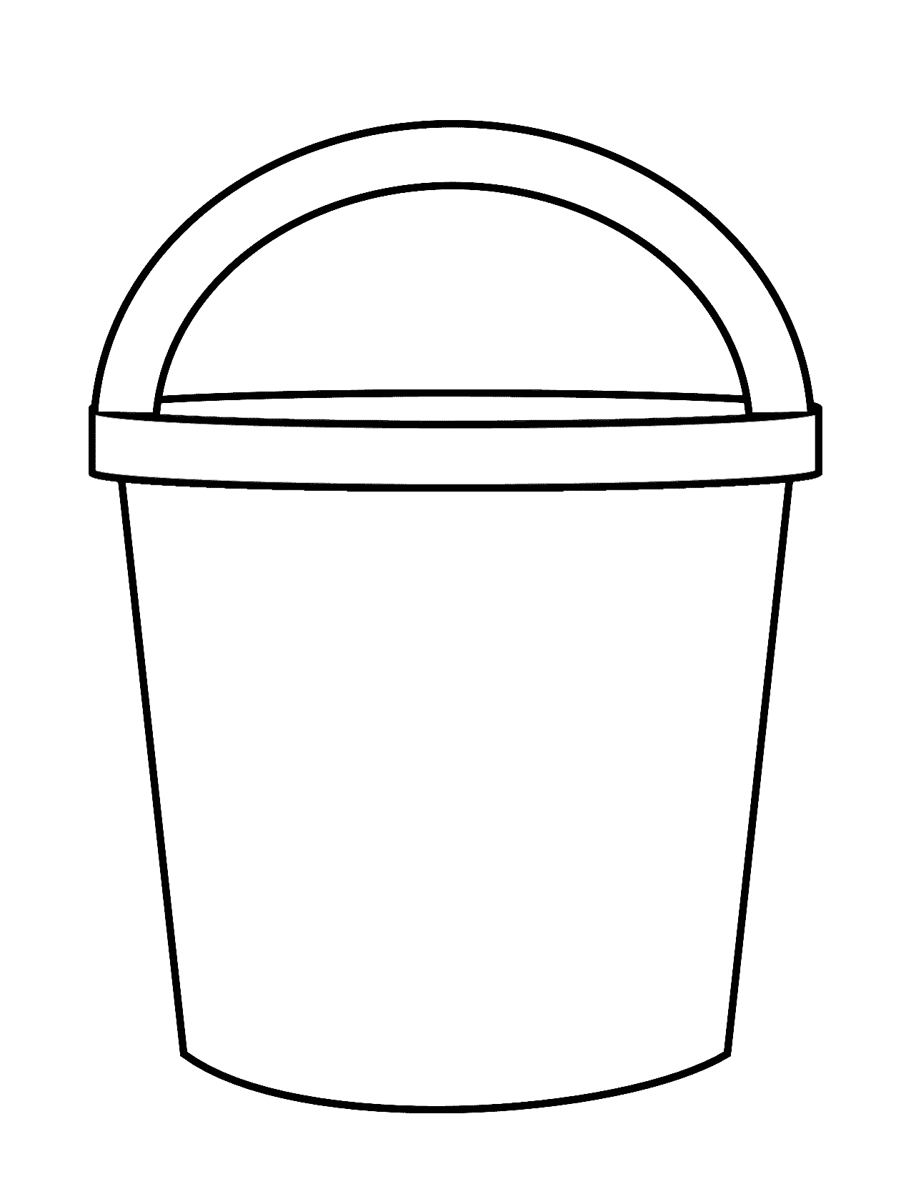 Blank Bucket Printable