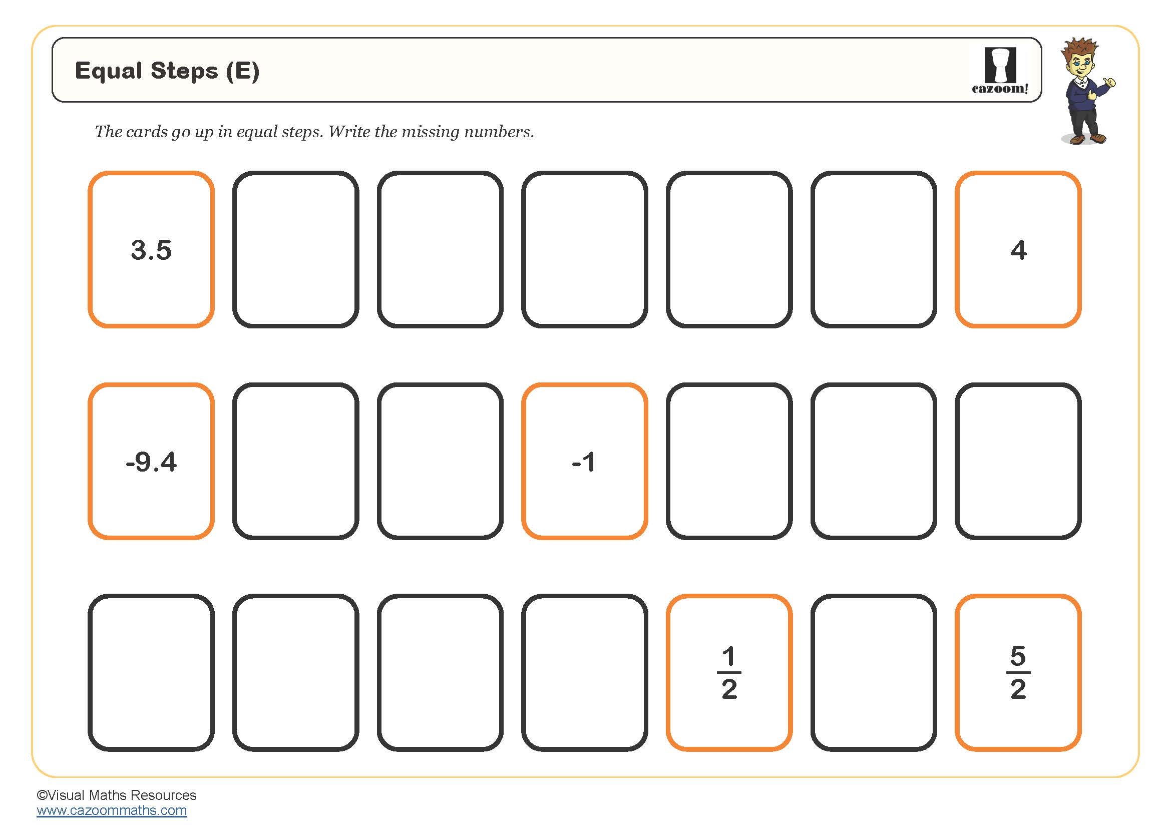 Equal Steps E Puzzle FREE Teaching Resources