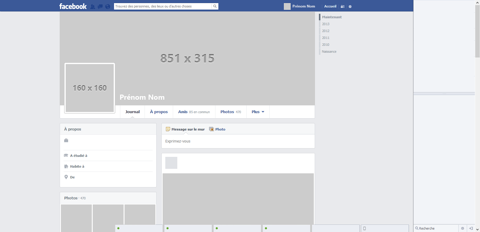 Blank Facebook Profile Printables