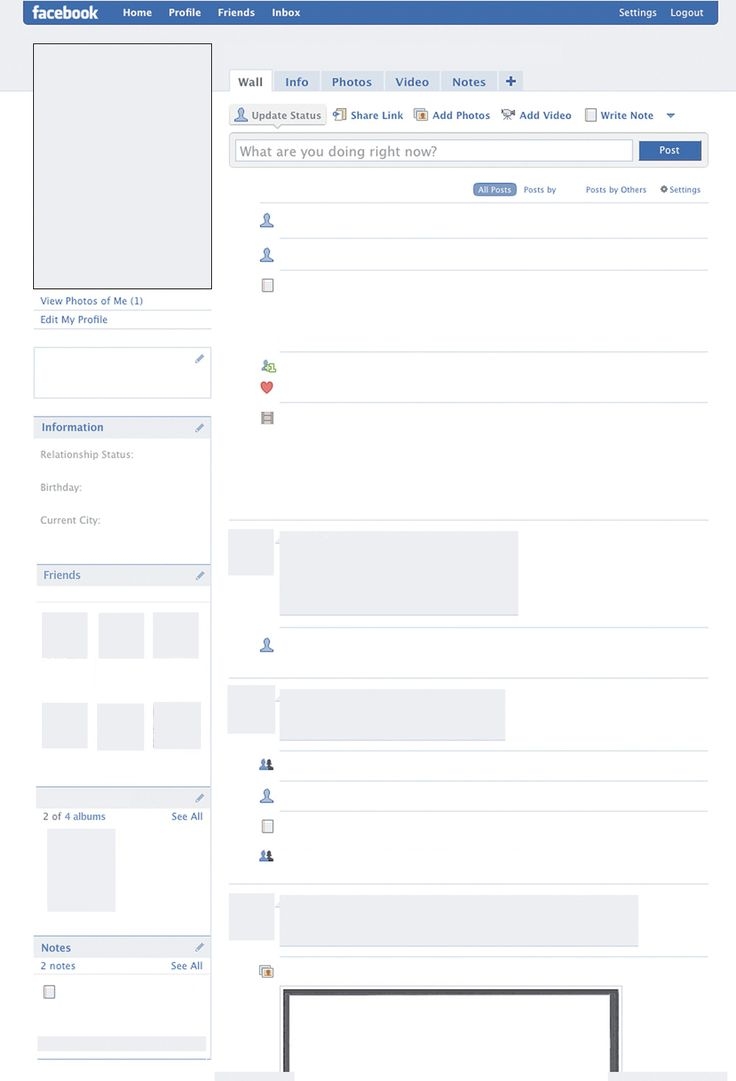 Facebook Template For elearning