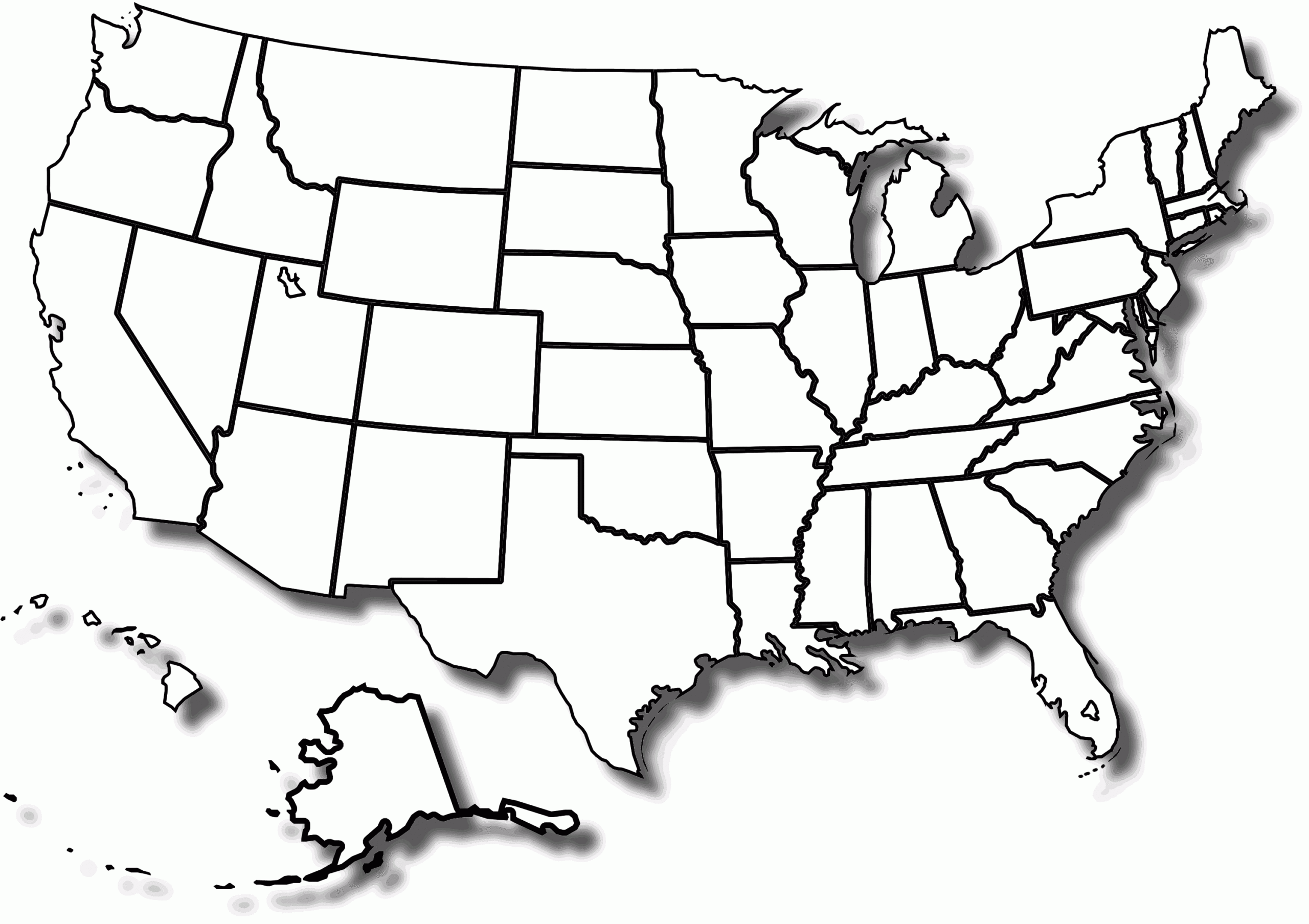 Blank States Printable