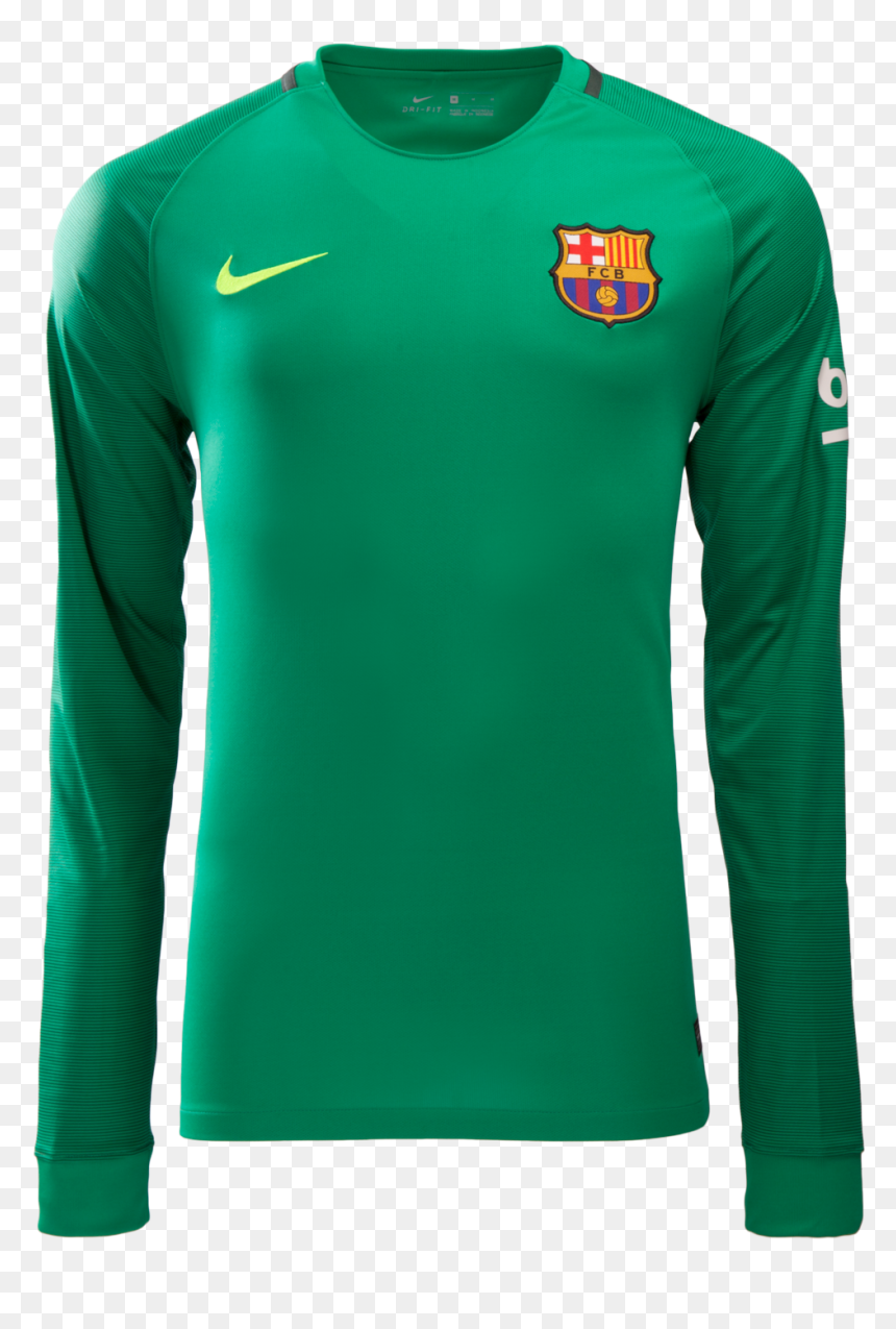 Fc Barcelona Goalkeeper Jersey 2016 17 Long sleeved T shirt HD 