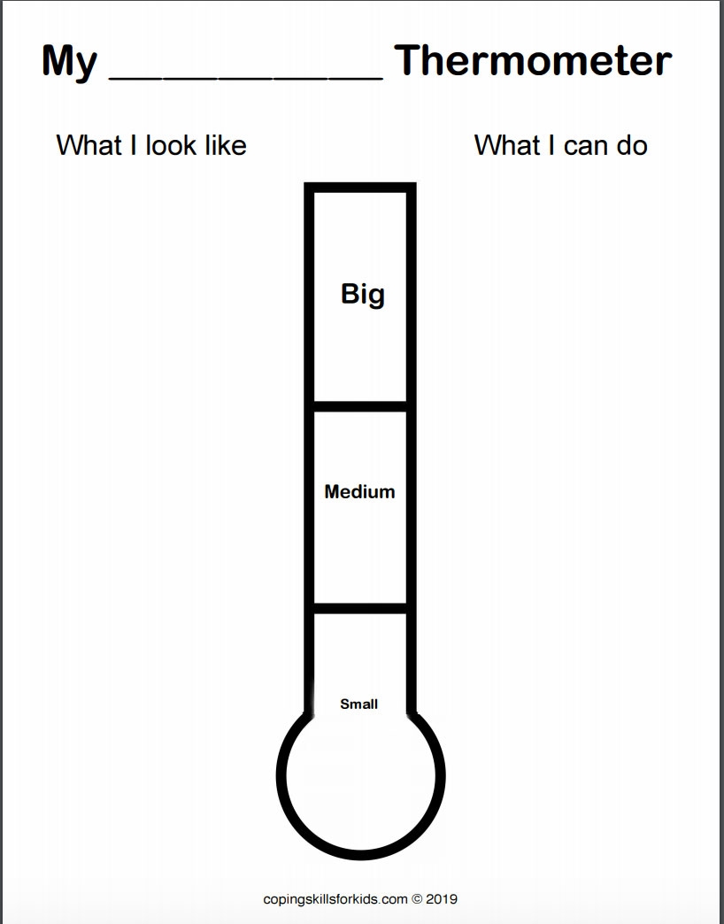 Printable Blank Thermometers