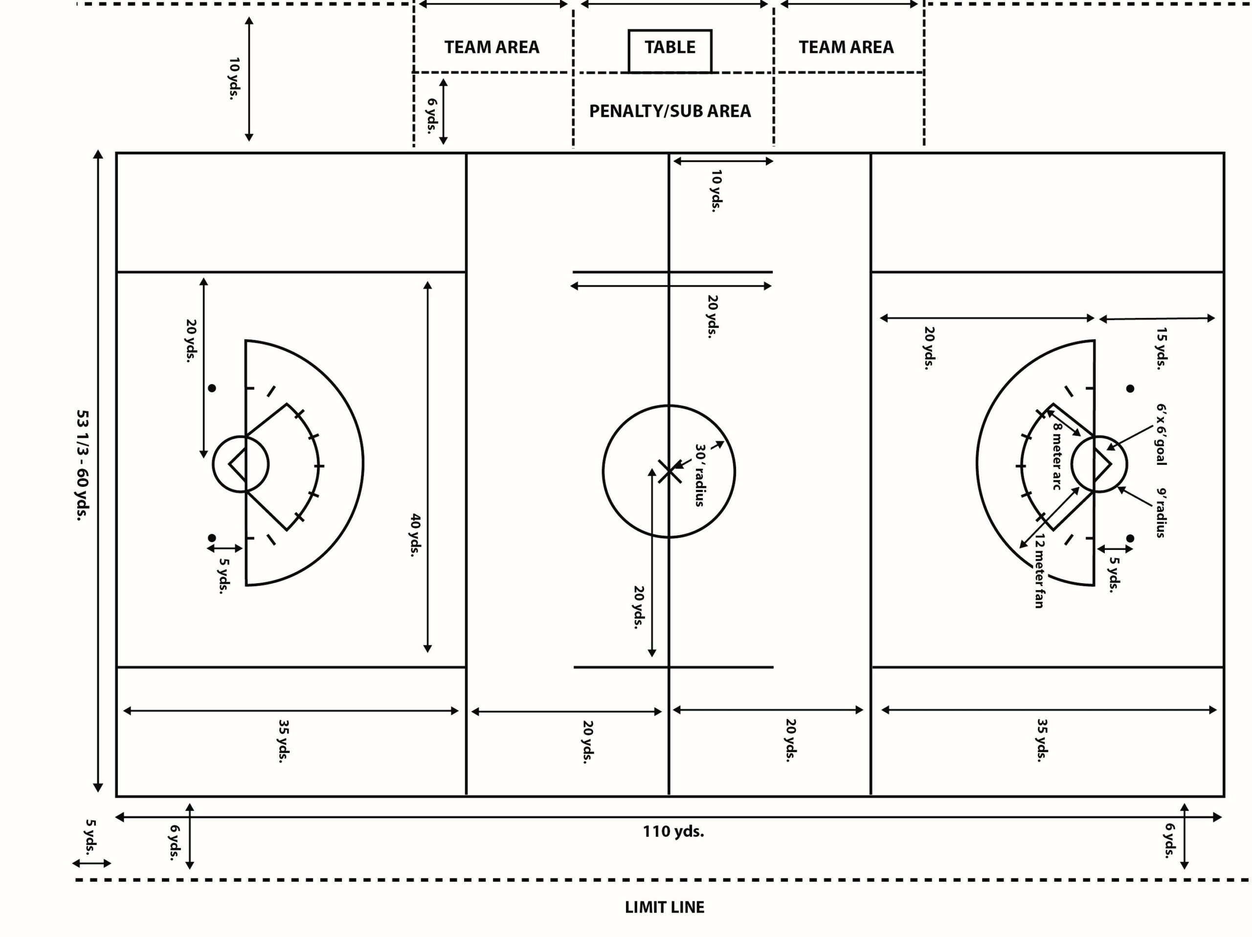Girls Lacrosse Blank Printable