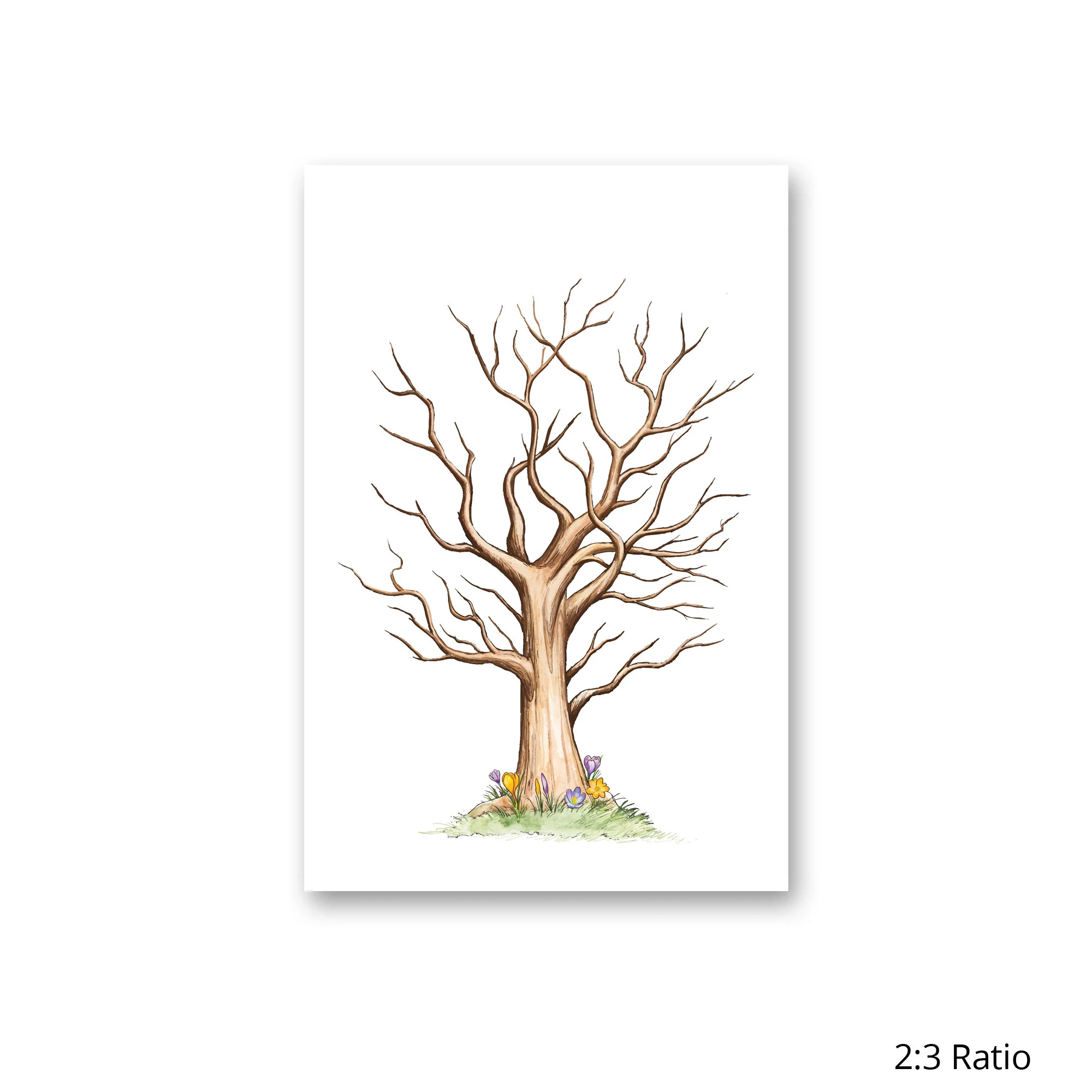 Printable Blank Fingerprint Tree