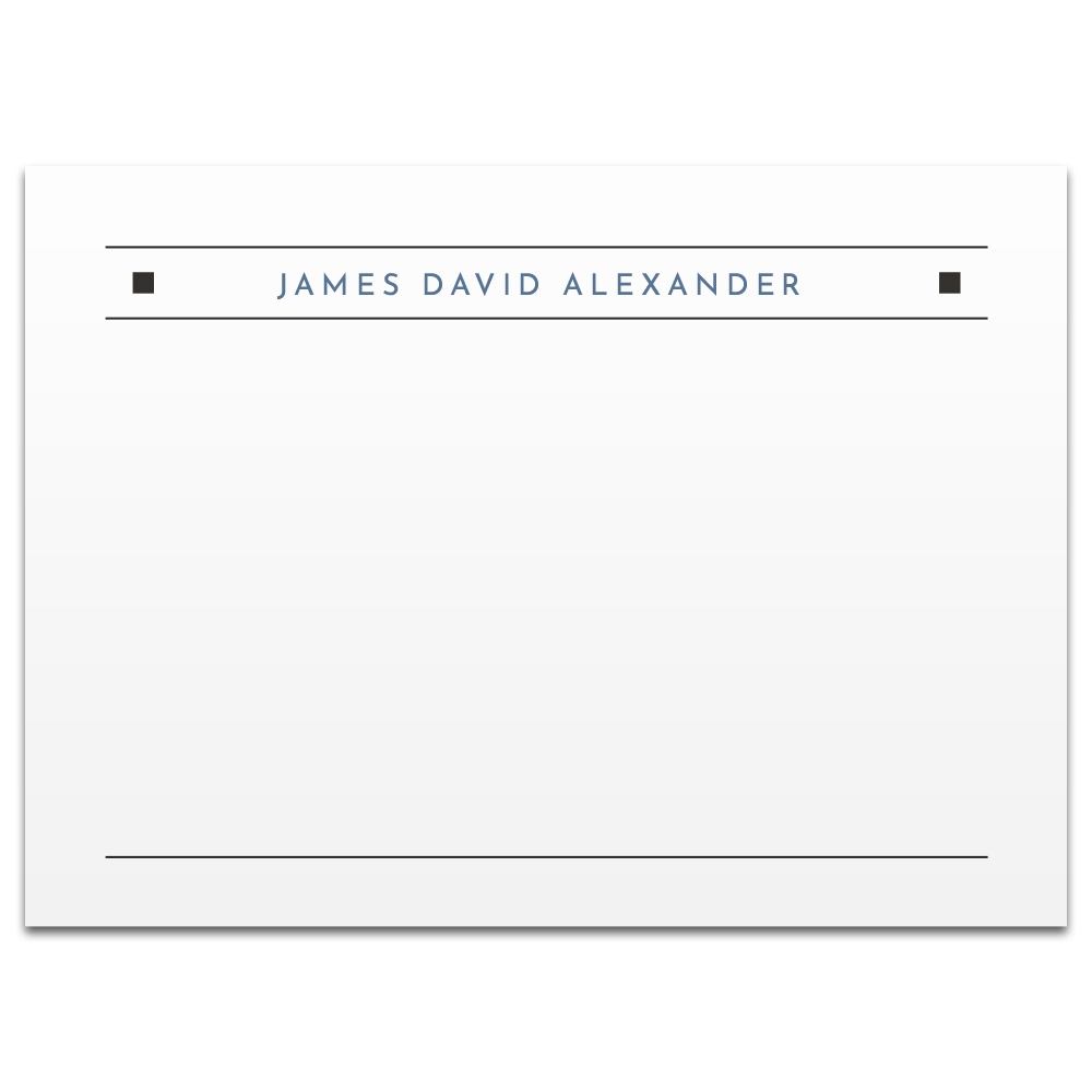 Flat Notecards A6 Name W Lines amp Squares MoreWithPrint