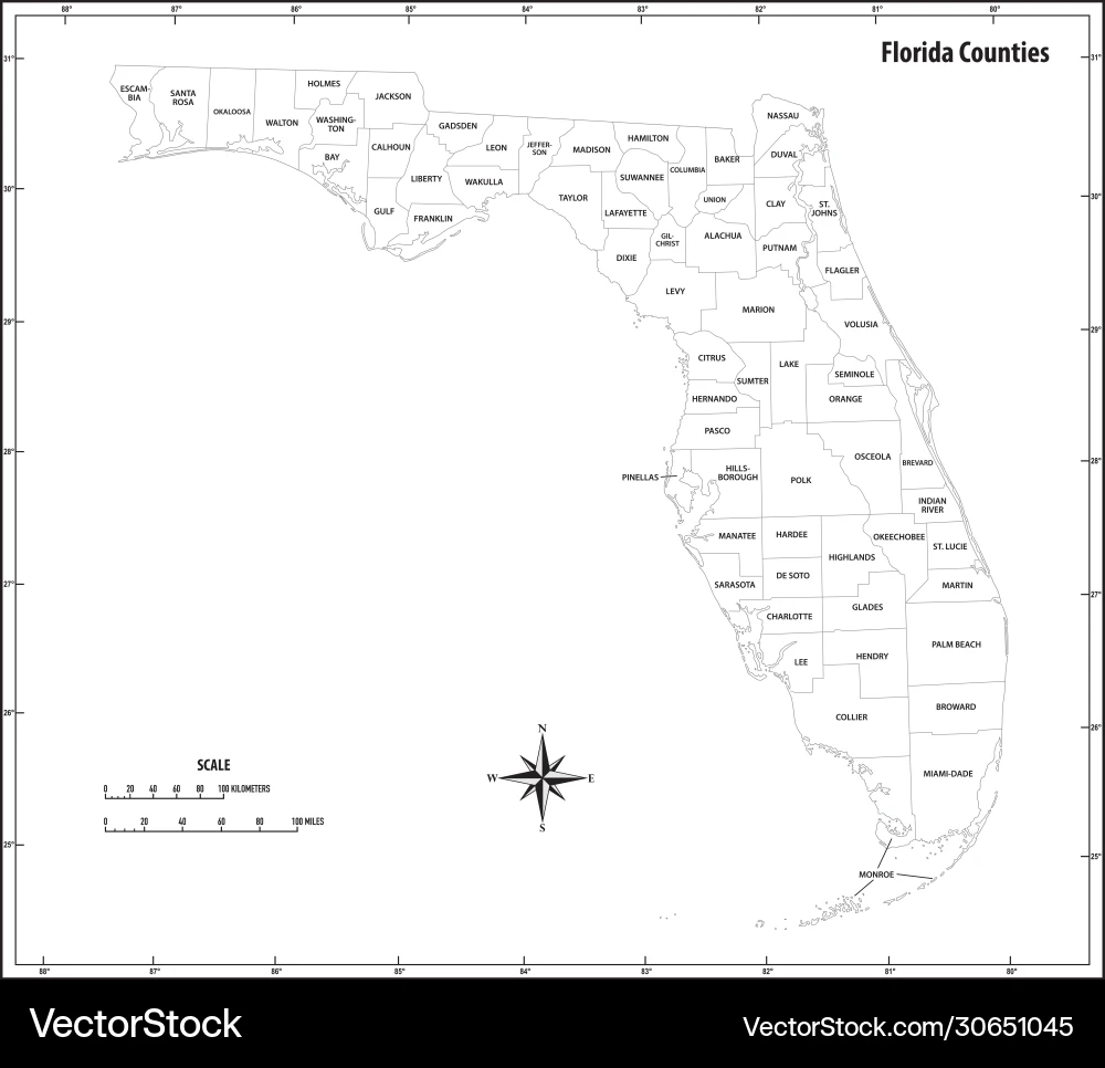 Printable Blank Floridamap