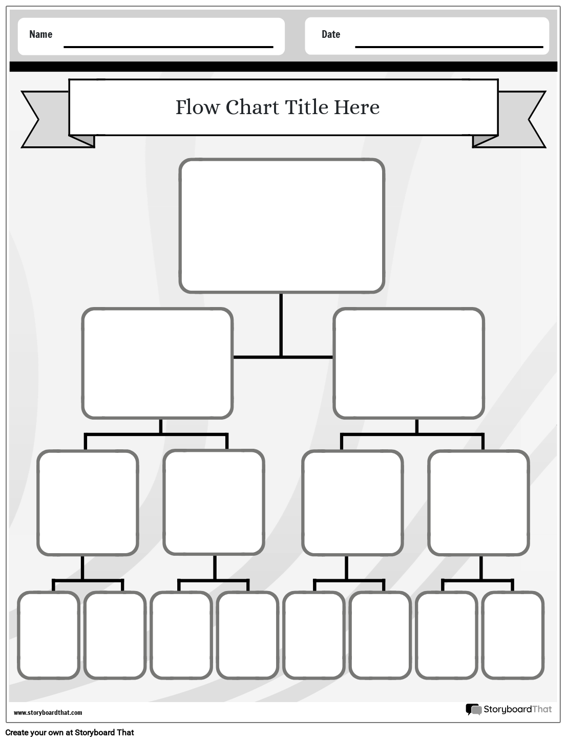 Flow Chart Worksheets Free Templates By Storyboard That