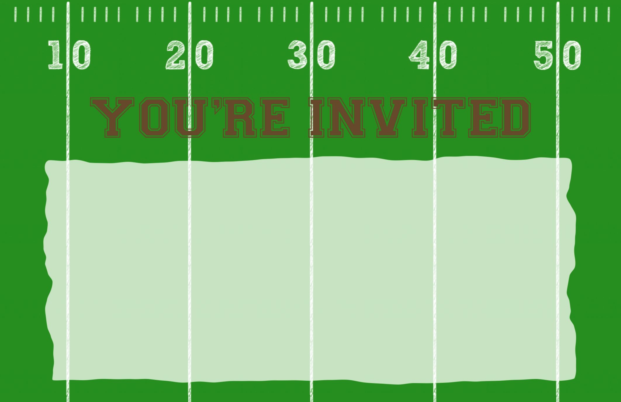 Football Party Invitation Template Free Printable Paper Trail 