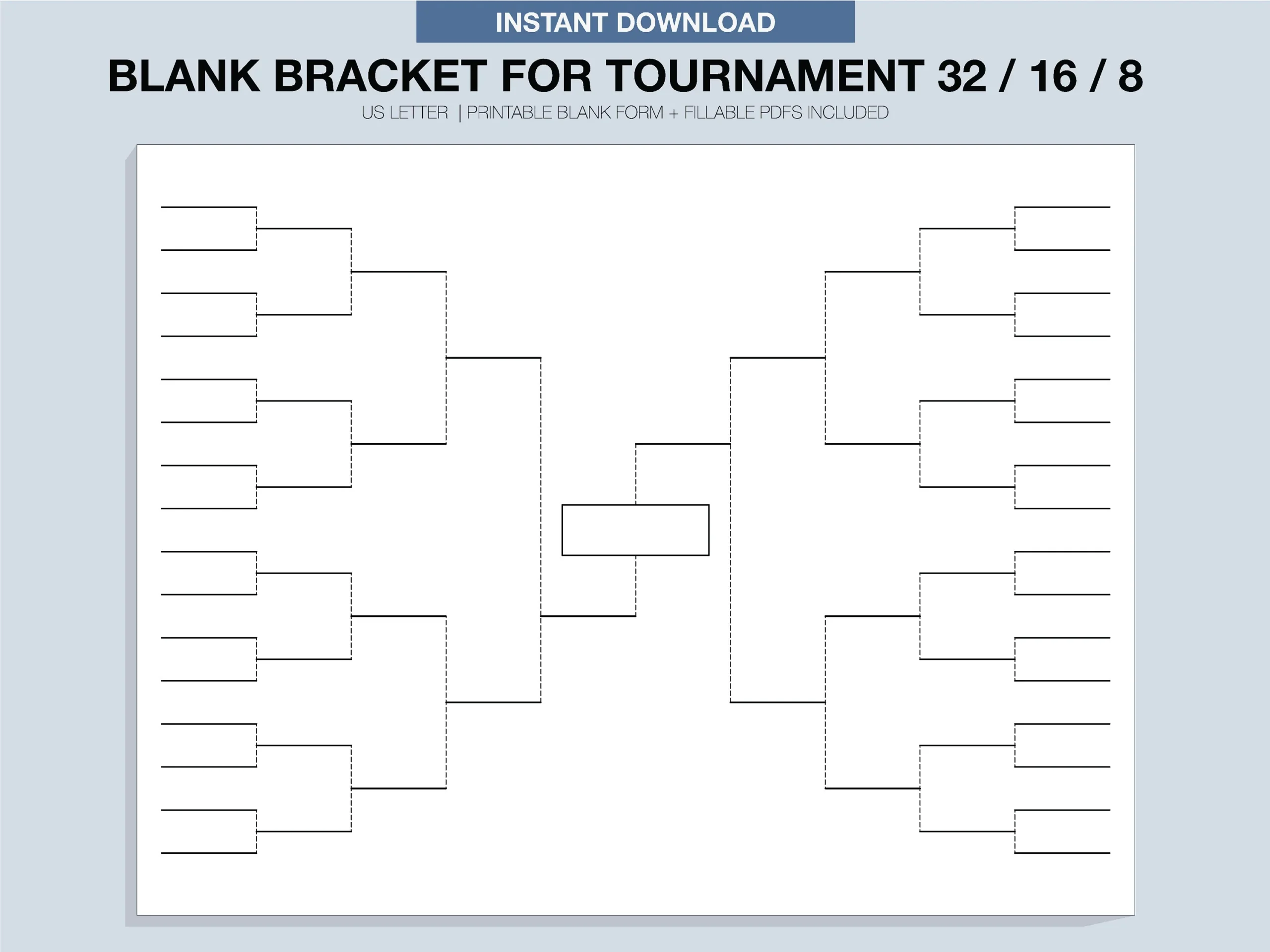 Football Tournament Bracket Etsy