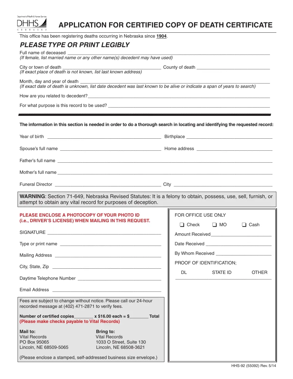 Form HHS 92 55092 Fill Out Sign Online And Download Fillable 