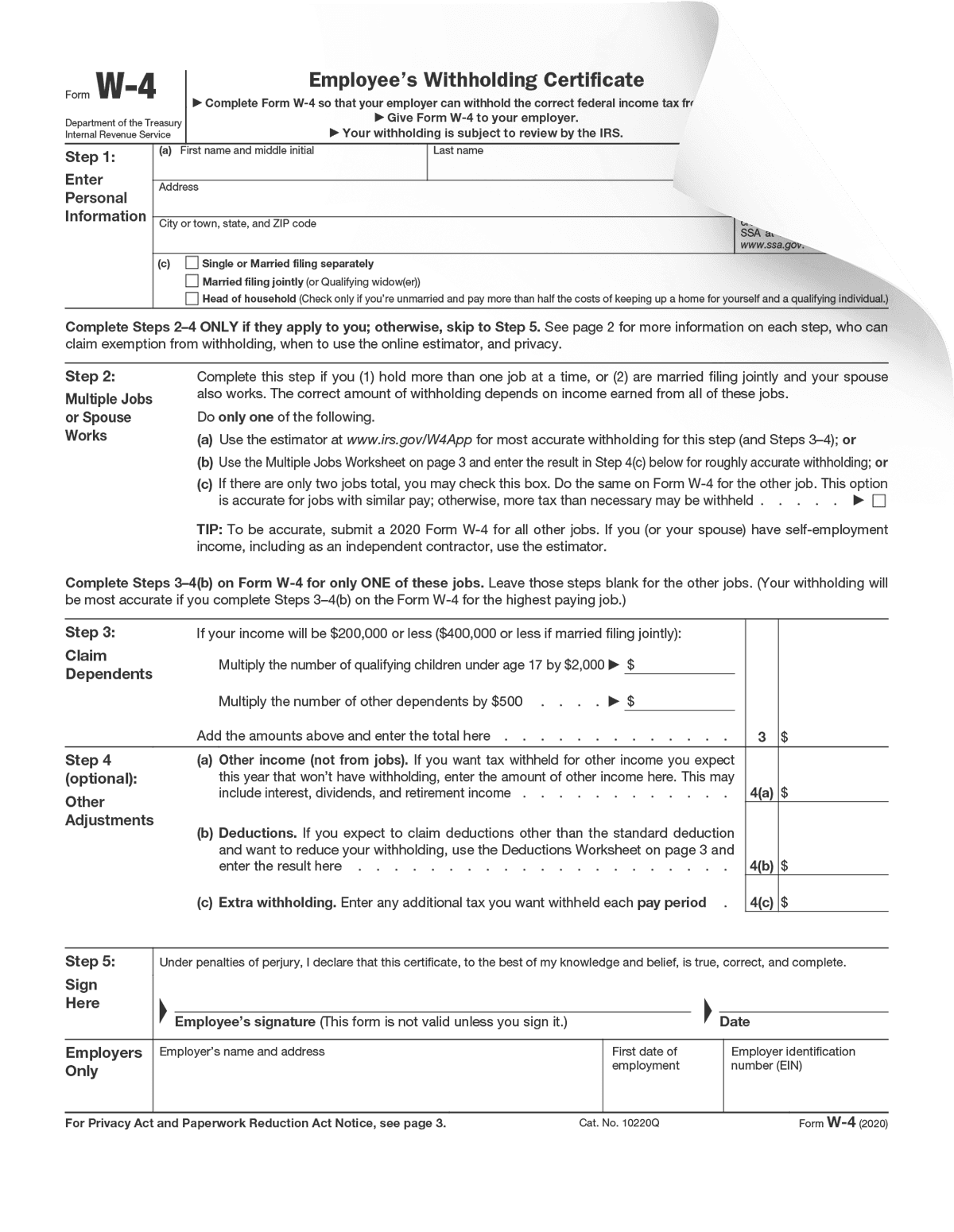 Blank W9 Form 2026 Printable