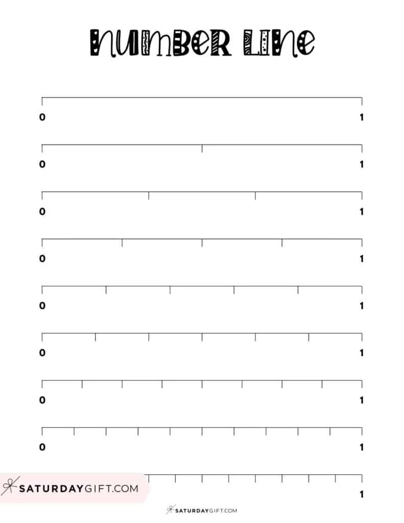 Fraction Number Line 16 Free Printables And Blank Worksheets