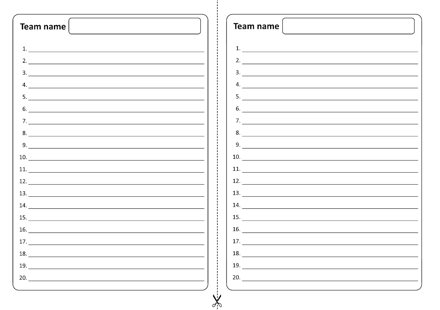 Printable Blank Trivia Cards