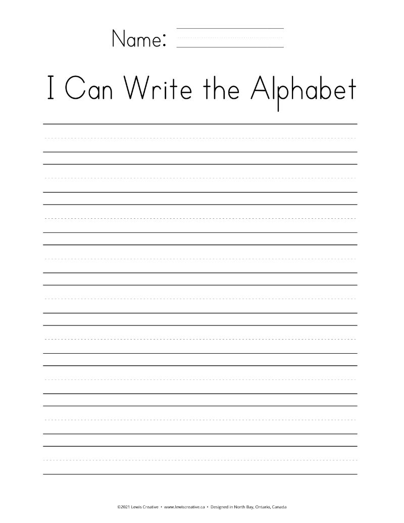 Blank Tracing Pages Printable