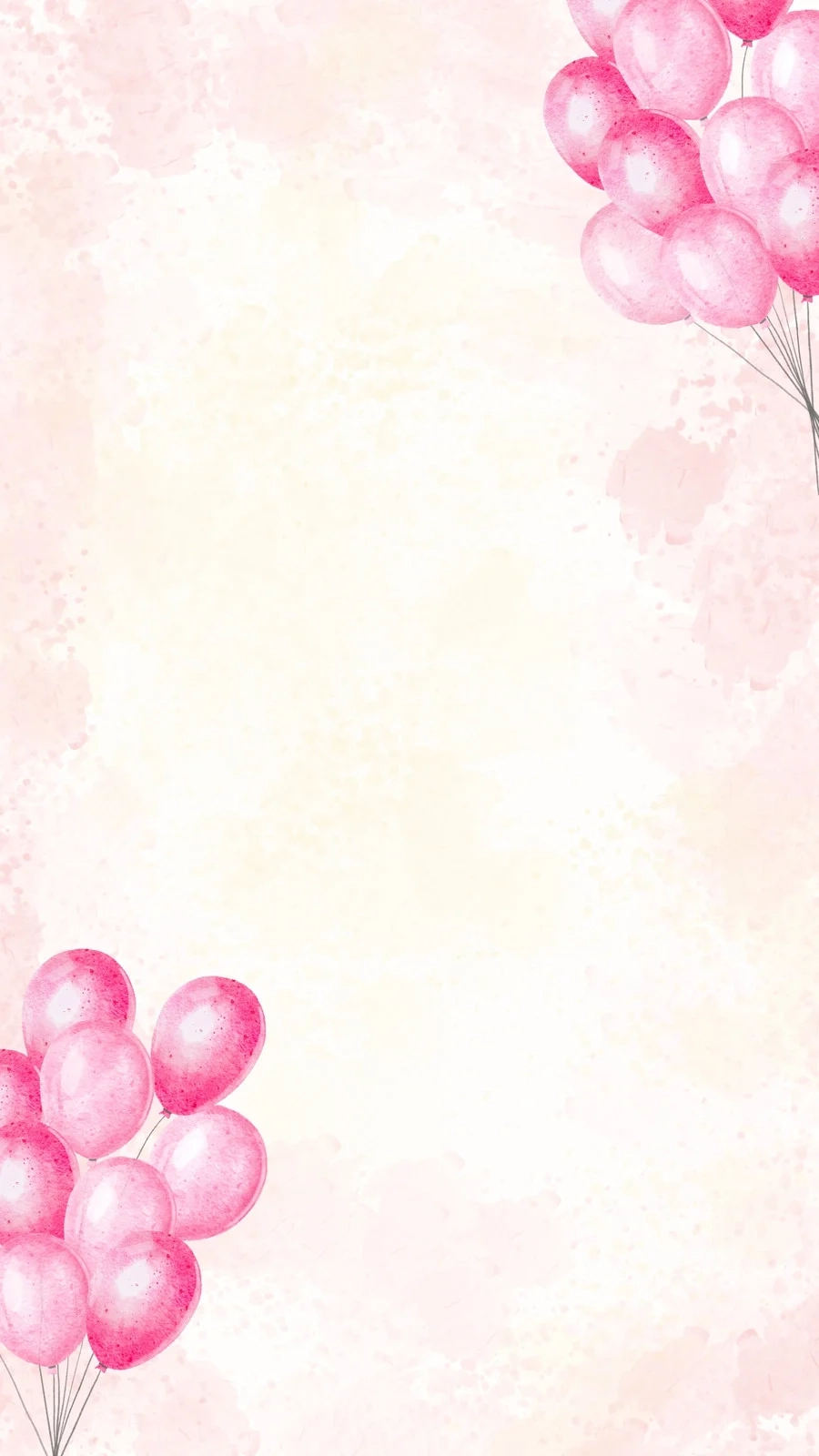 Balloon Blank Card Printable