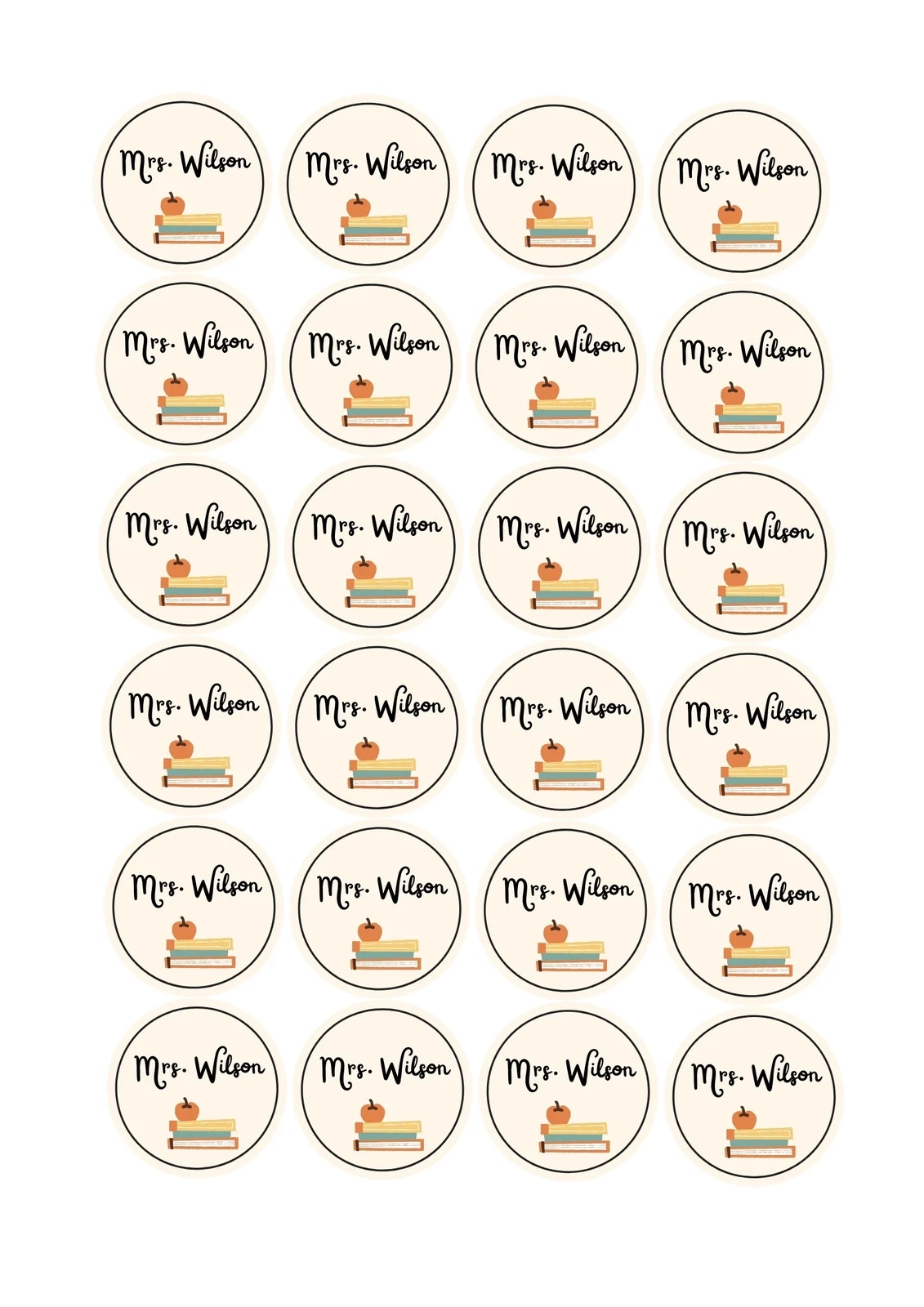 Free And Customizable Circle Sticker Templates