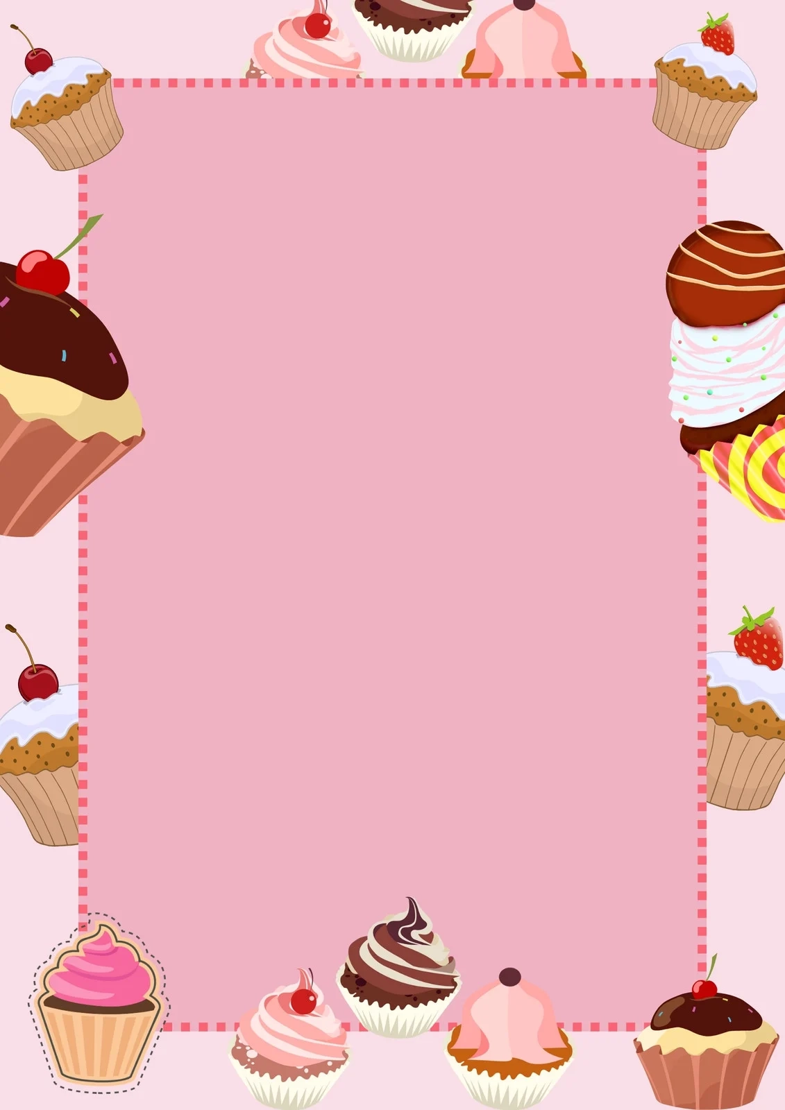 Free And Customizable Cupcake Templates