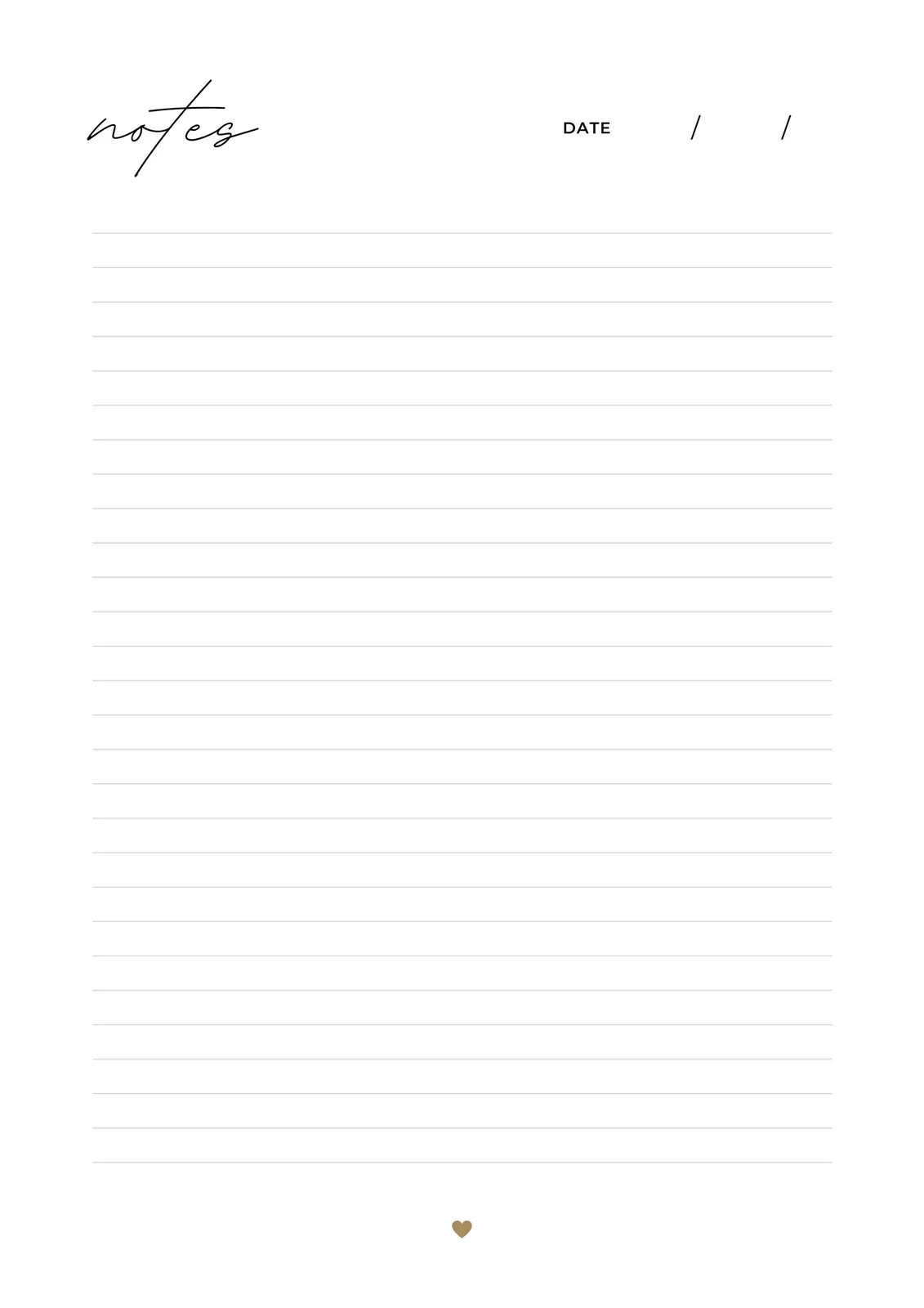 Free And Customizable Notes Templates