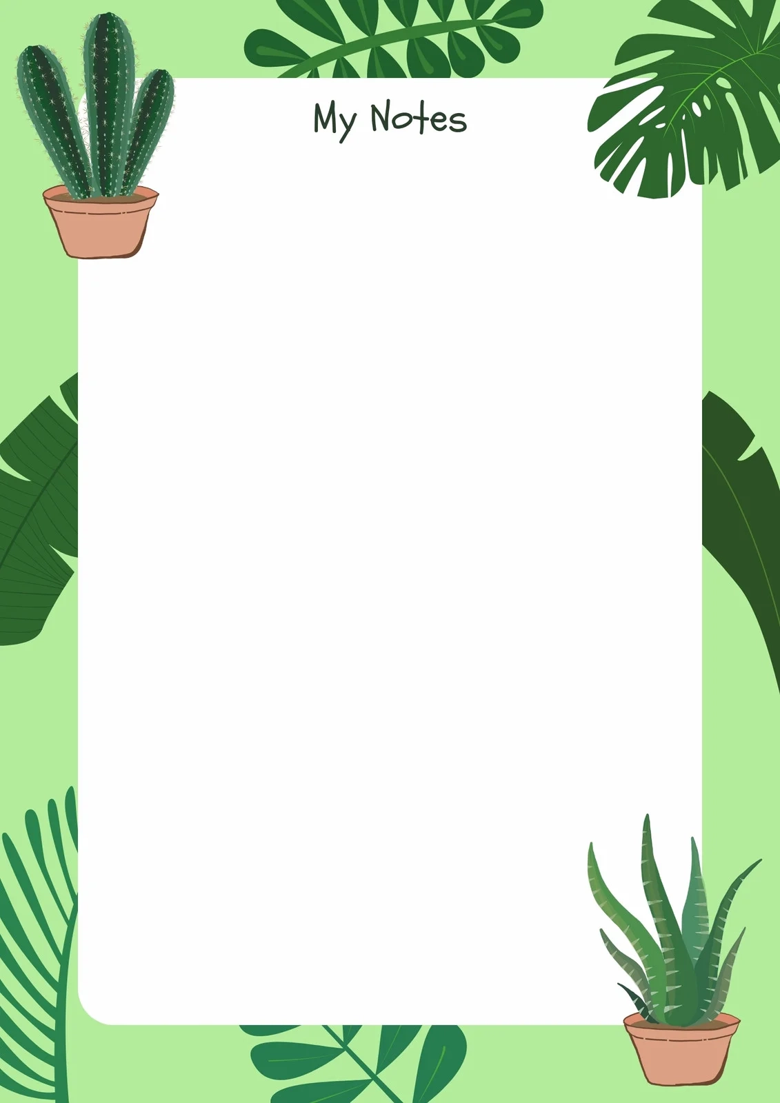 Free And Customizable Plants Templates