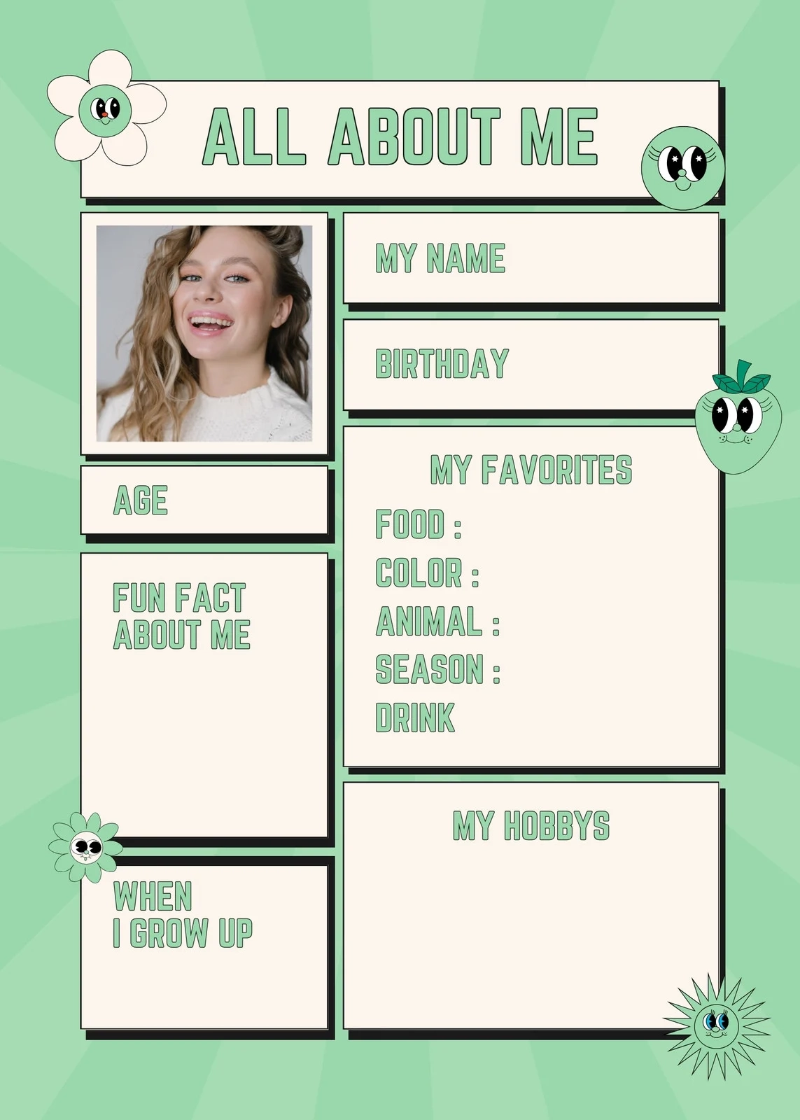 Free And Customizable Profile Templates