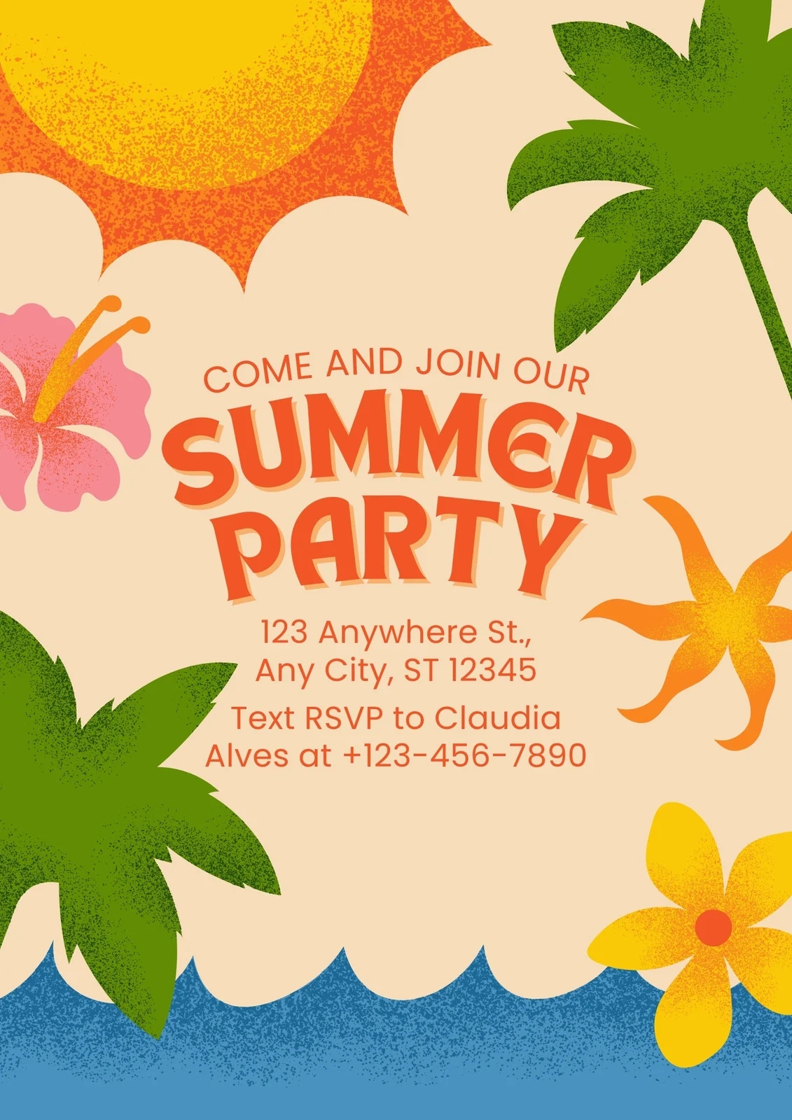 Free Blank Summer Banner Printables