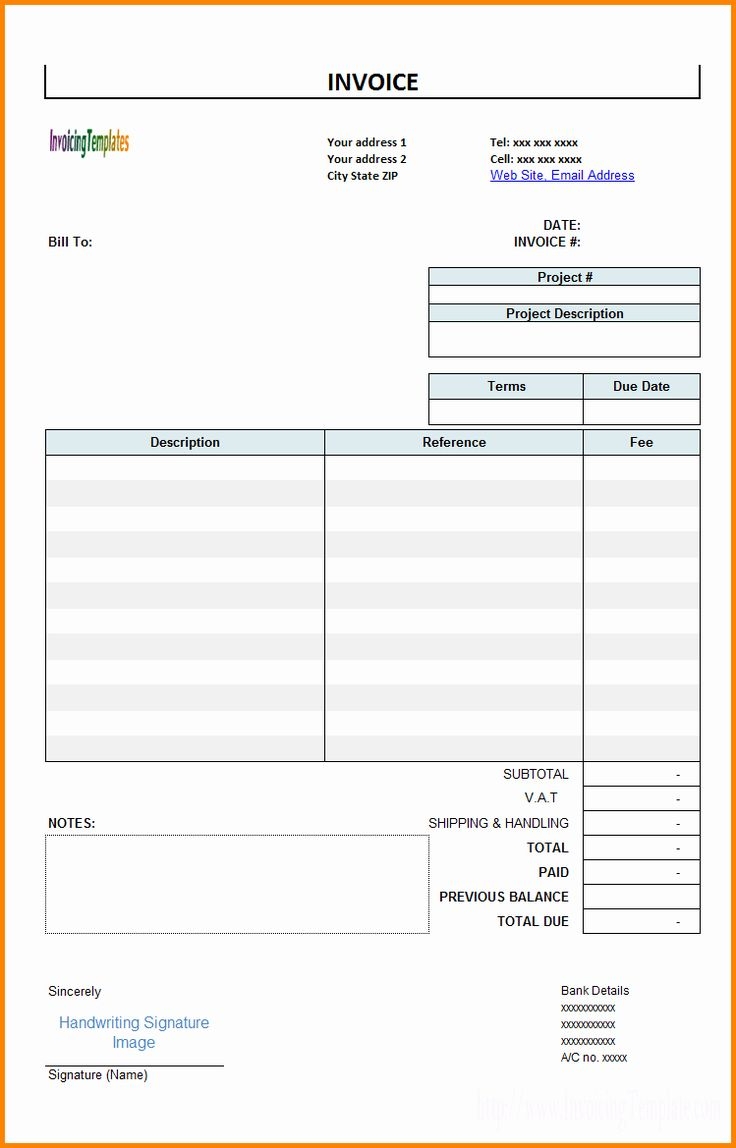Free Billing Statement Template New 7 Format Free Printable 