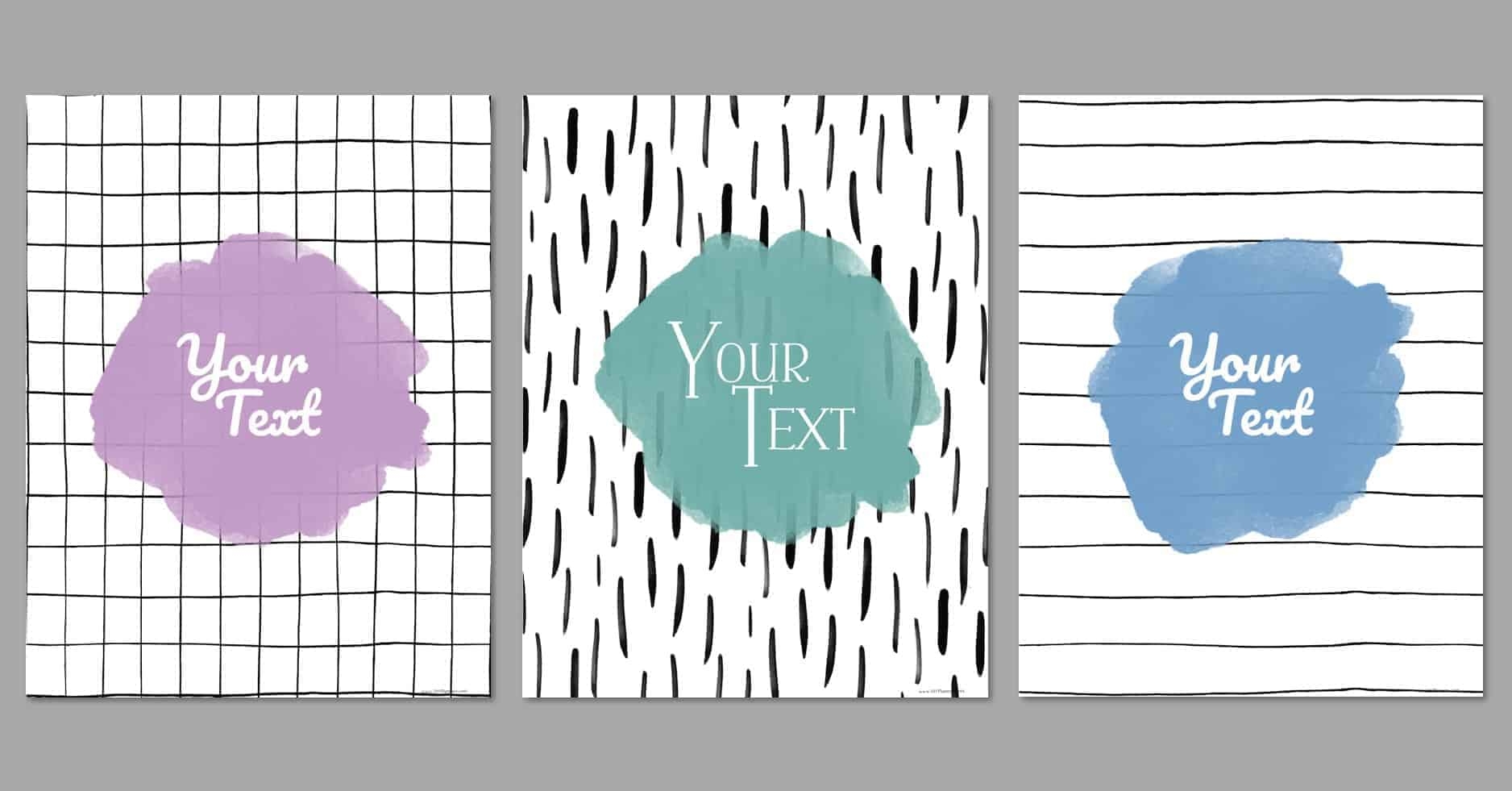 Blank Free Printable Binder Covers