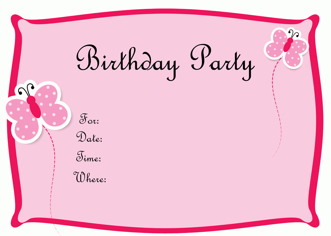 Free Birthday Invitations To Print Download Hundreds FREE 