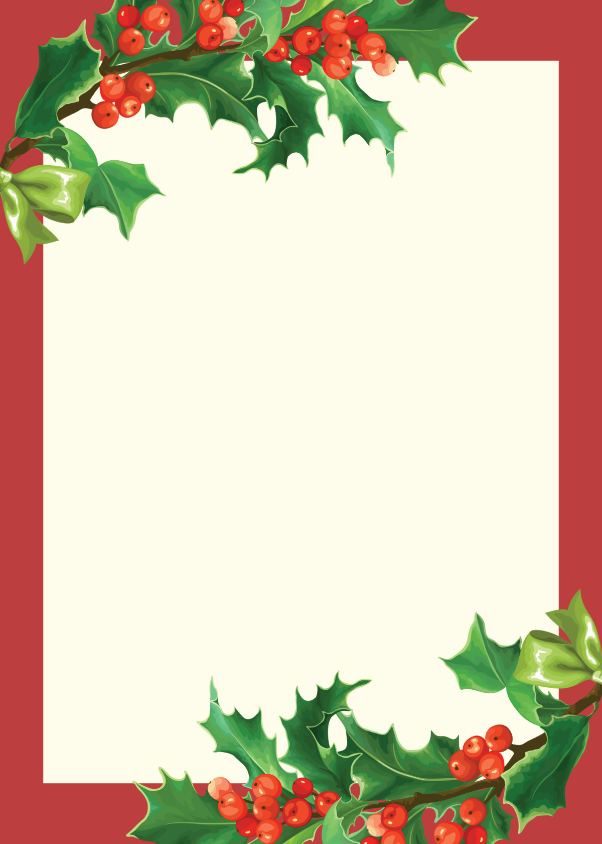 Free Blank Christmas Card Template To Edit Online