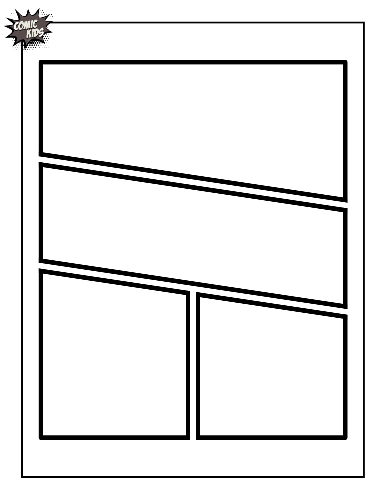 Comic Strip Blank Printable