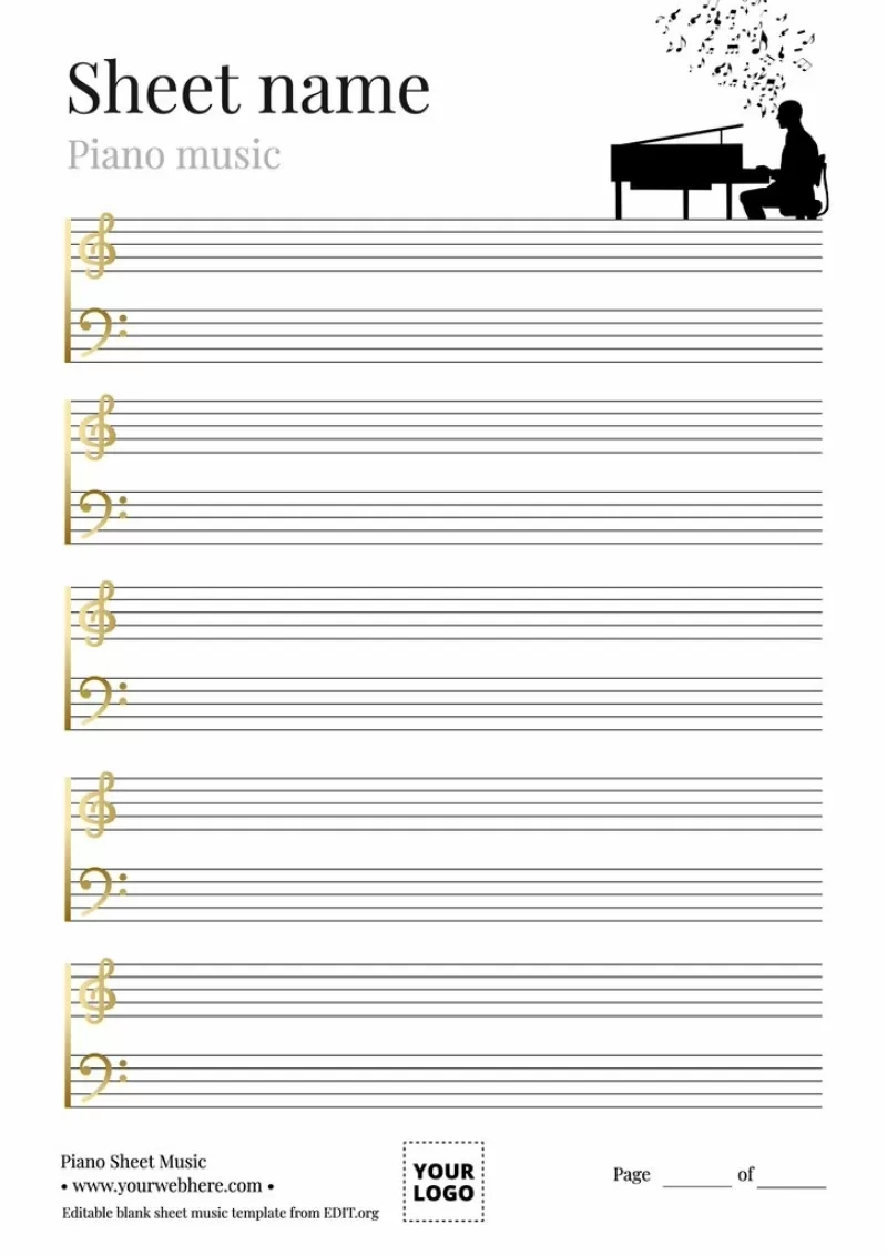 Printable Blank Sheet Music
