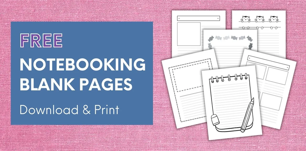Notebooking Printable Homeschool Blank