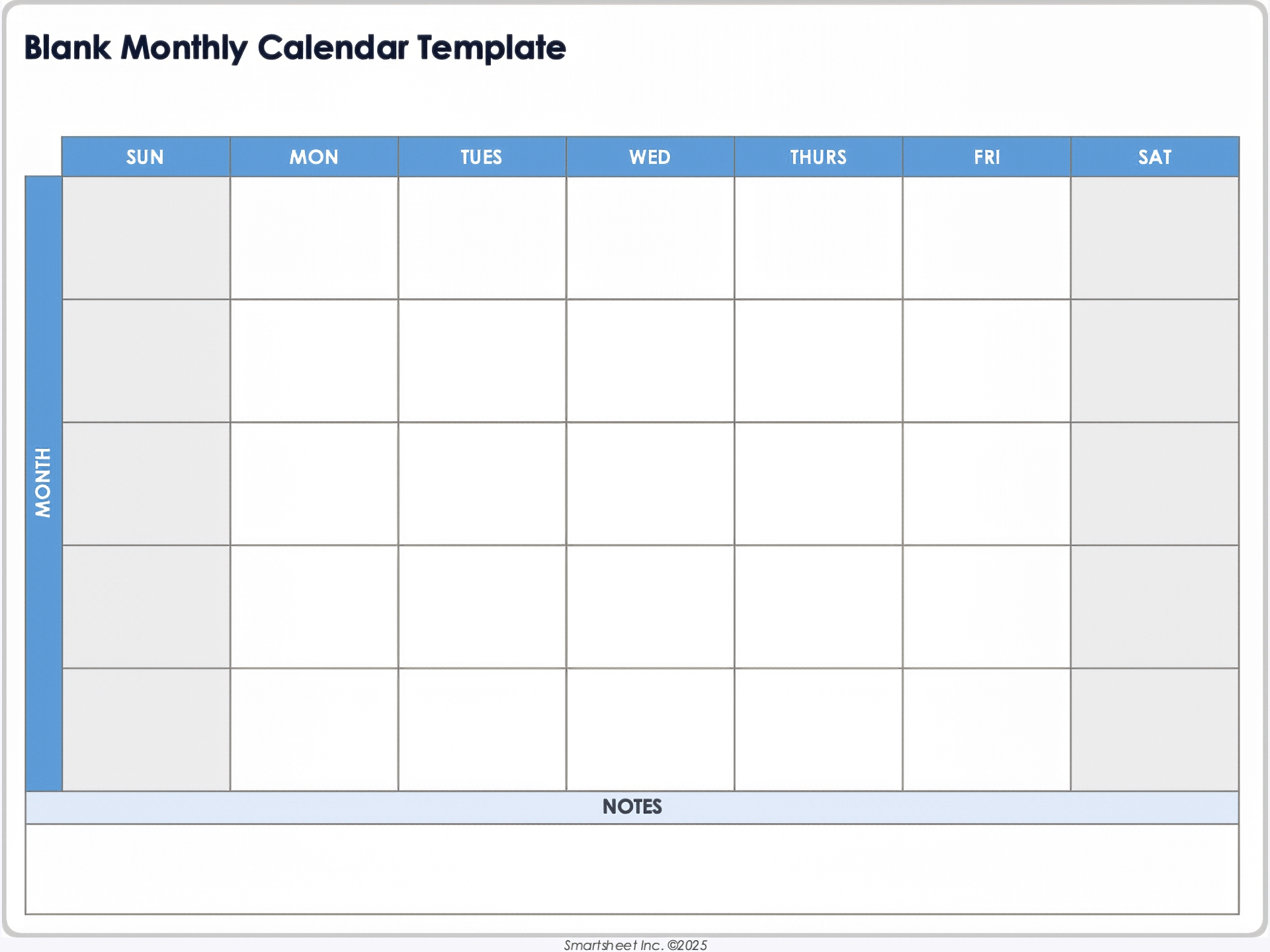 Printable Blank Monthly Appointment Calendar