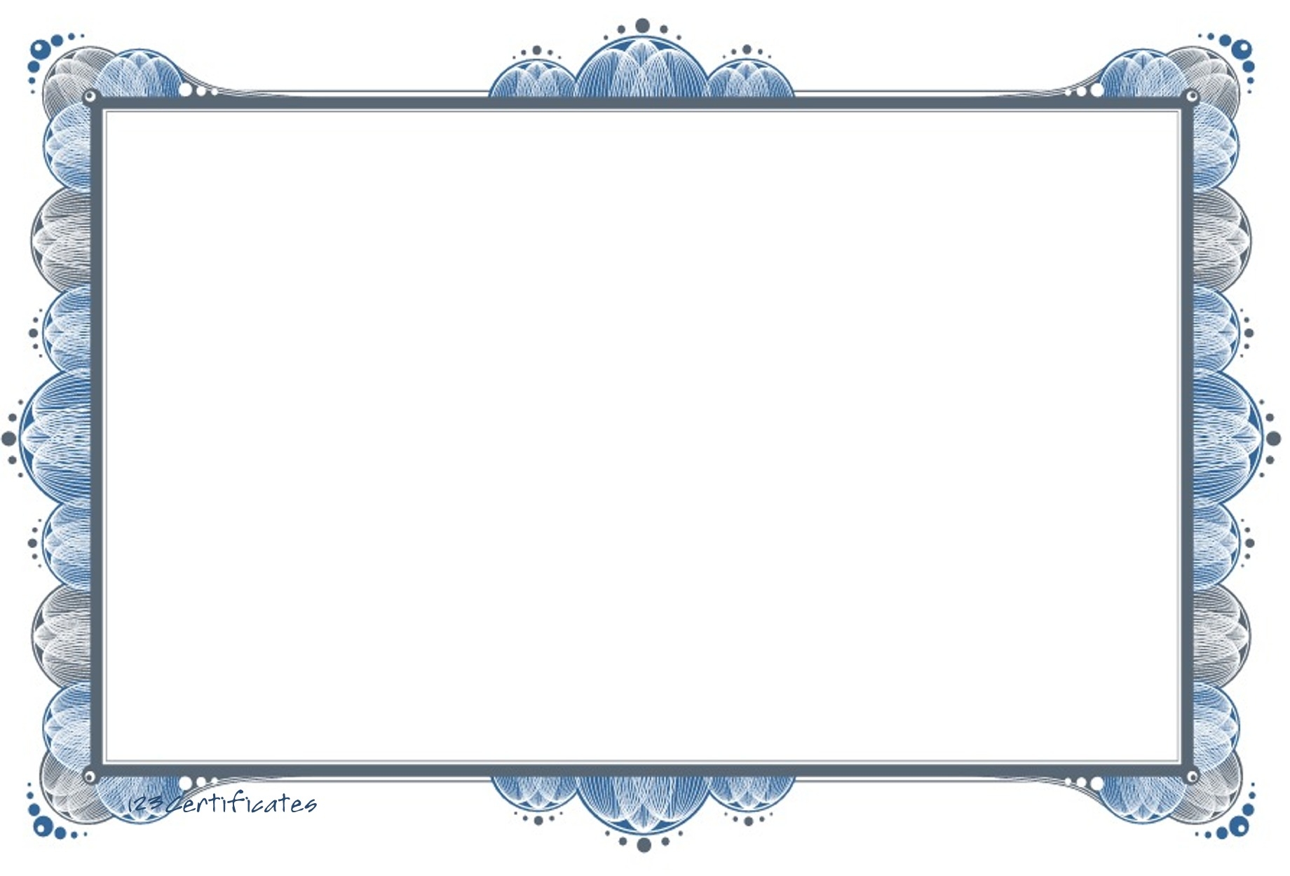 Free Printable Blank Certificate Border